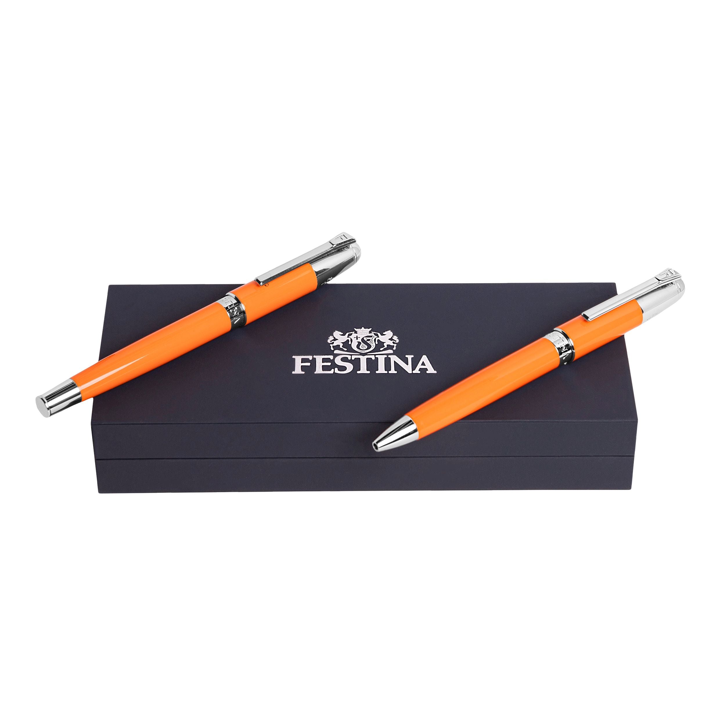 Set Classicals Chrome White (Ballpoint Pen & Fountain Pen)