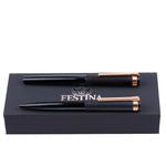 Set Prestige Rose Gold Navy (Ballpoint Pen & Rollerball Pen)