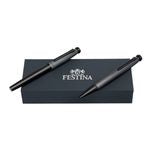 Set Festina Chrome Black (Ballpoint Pen & Rollerball Pen)