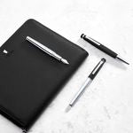 Ballpoint Pen Chronobike Classic Chrome Black