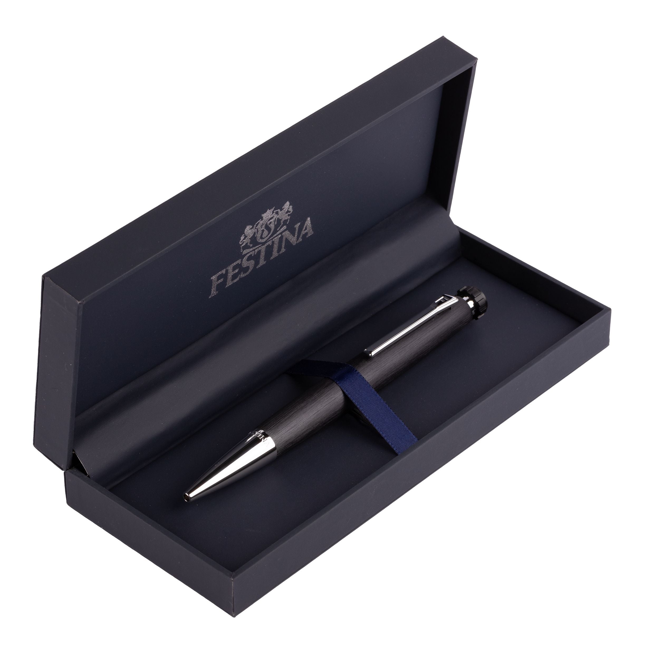 Ballpoint Pen Chronobike Classic Chrome Black