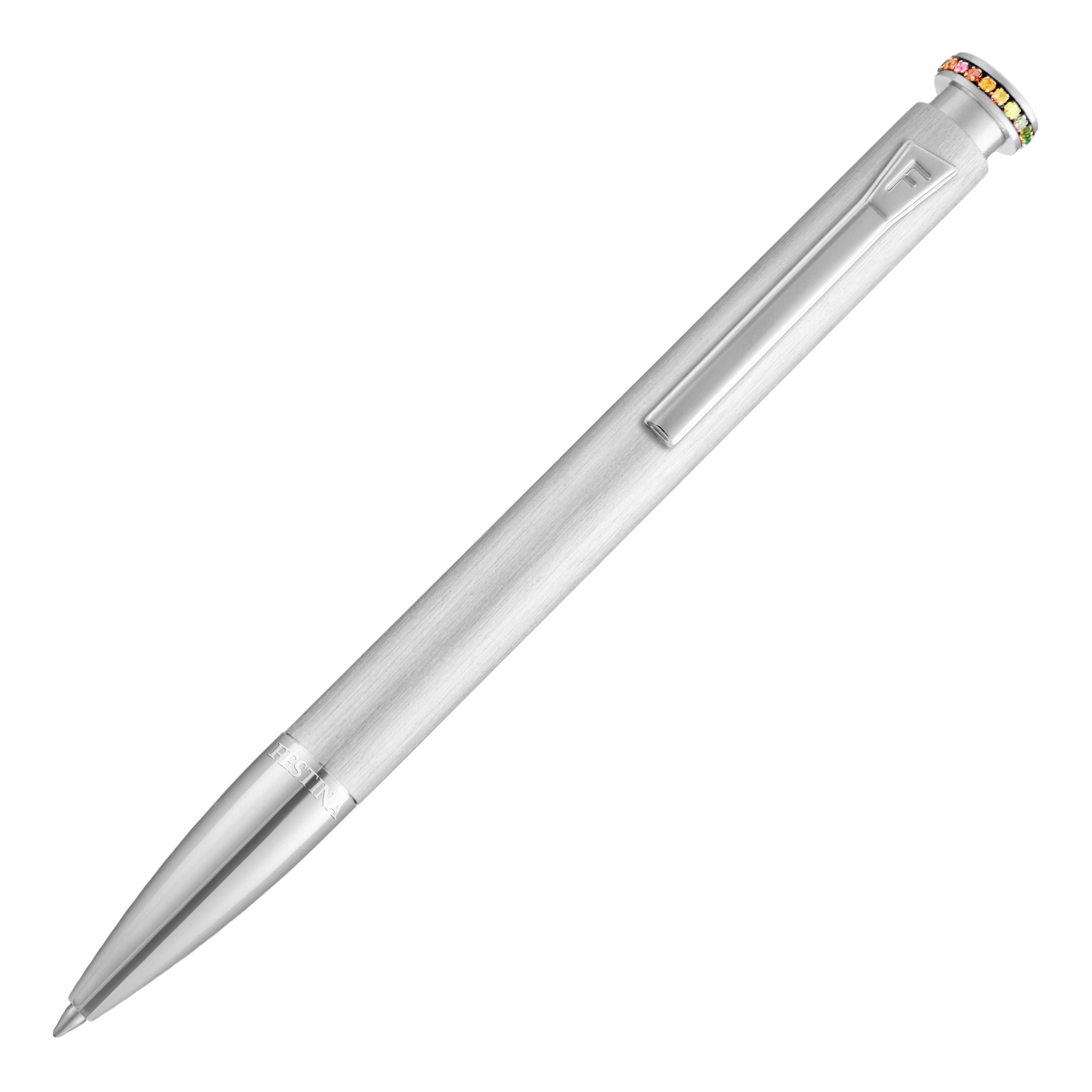 Ballpoint Pen Mademoiselle Rainbow Black