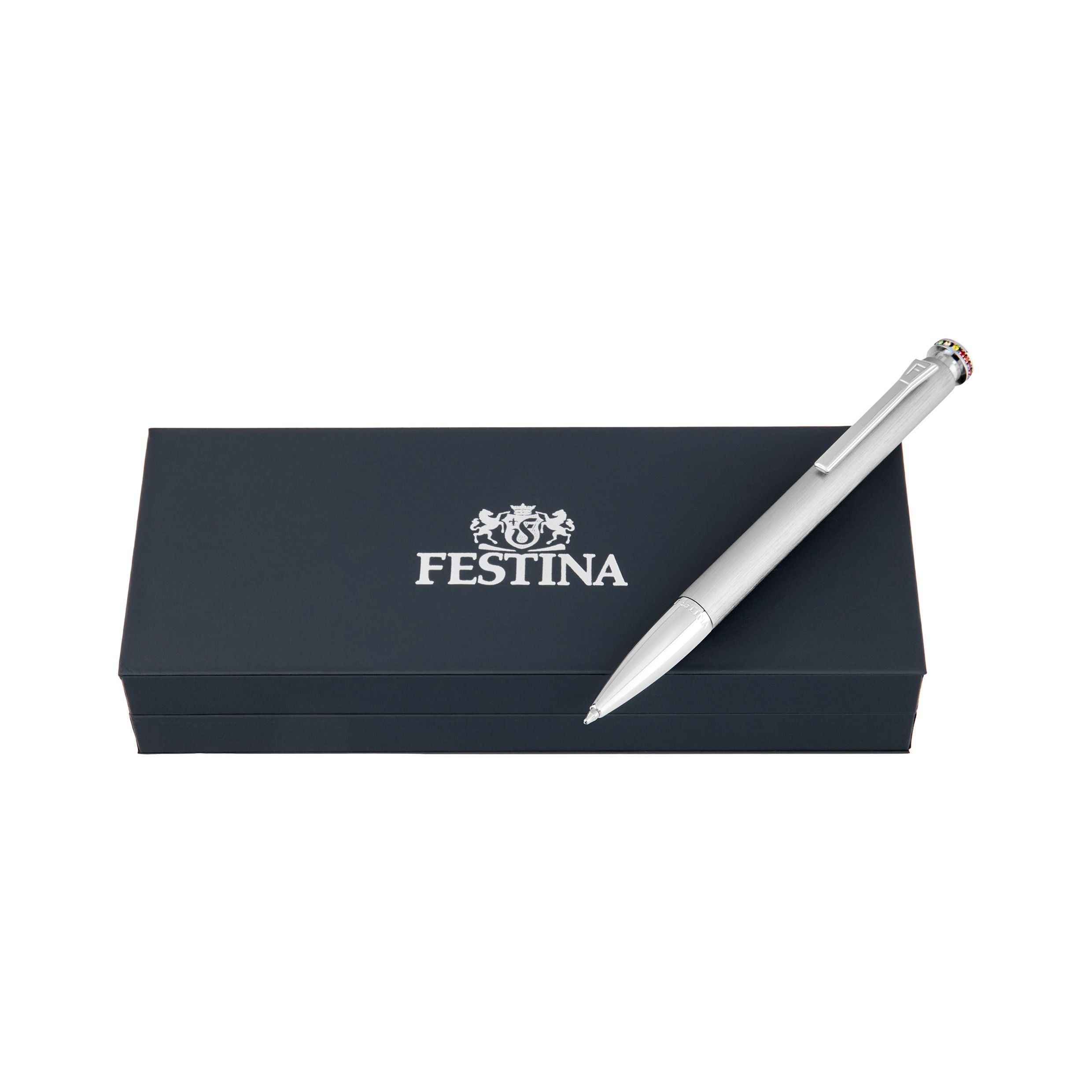 Ballpoint Pen Mademoiselle Rainbow Black