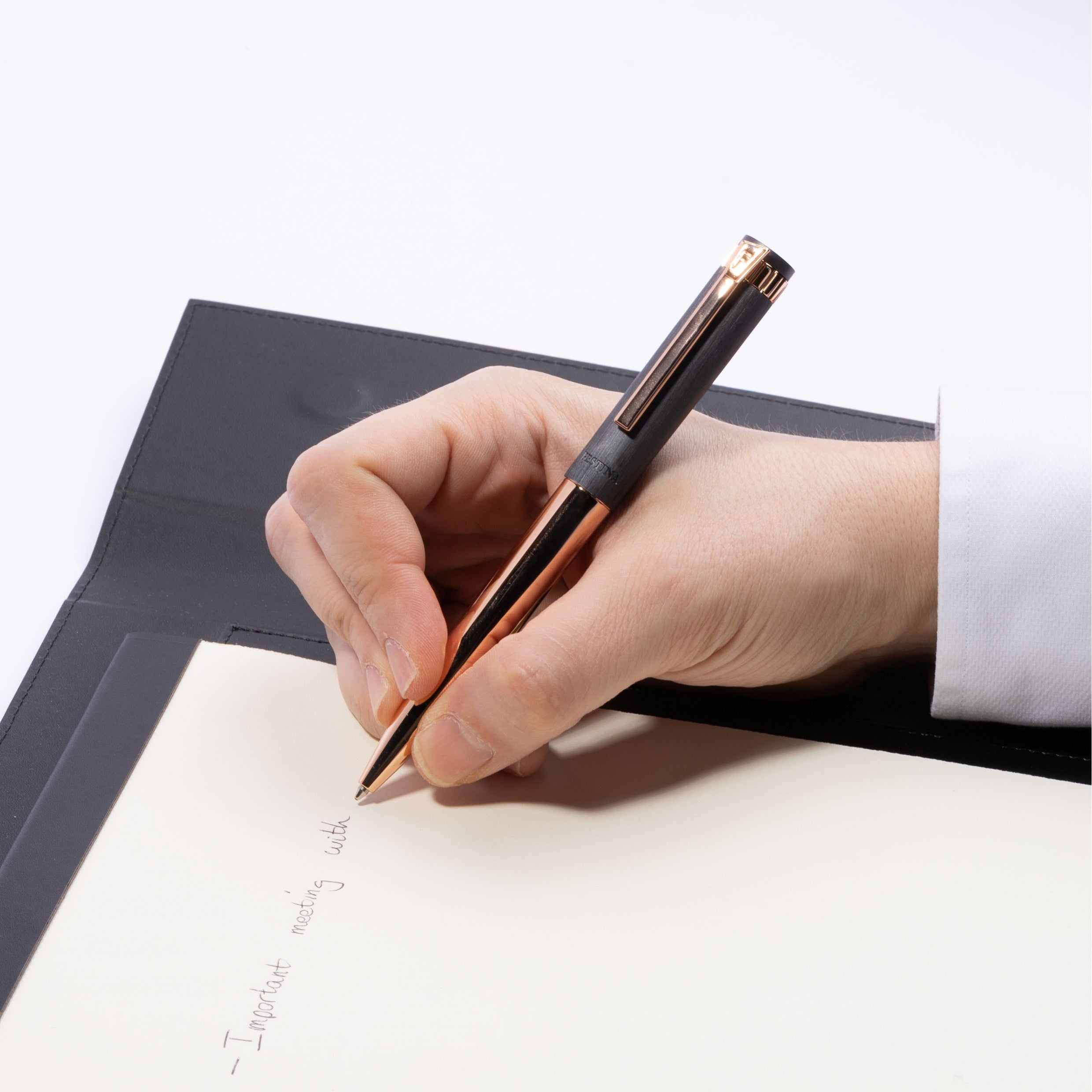 Fountain Pen Prestige Rose Gold Navy