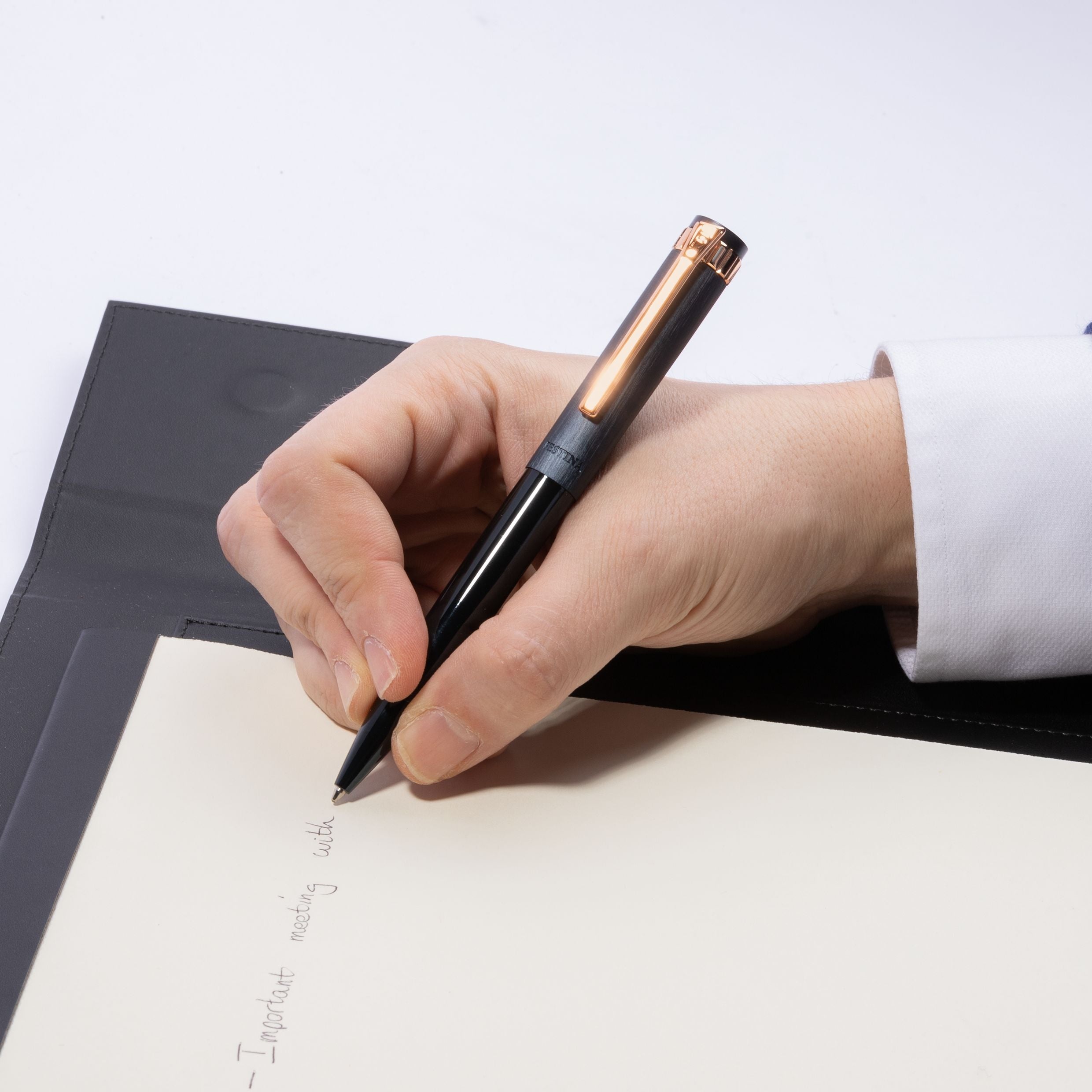 Fountain Pen Prestige Rose Gold Navy