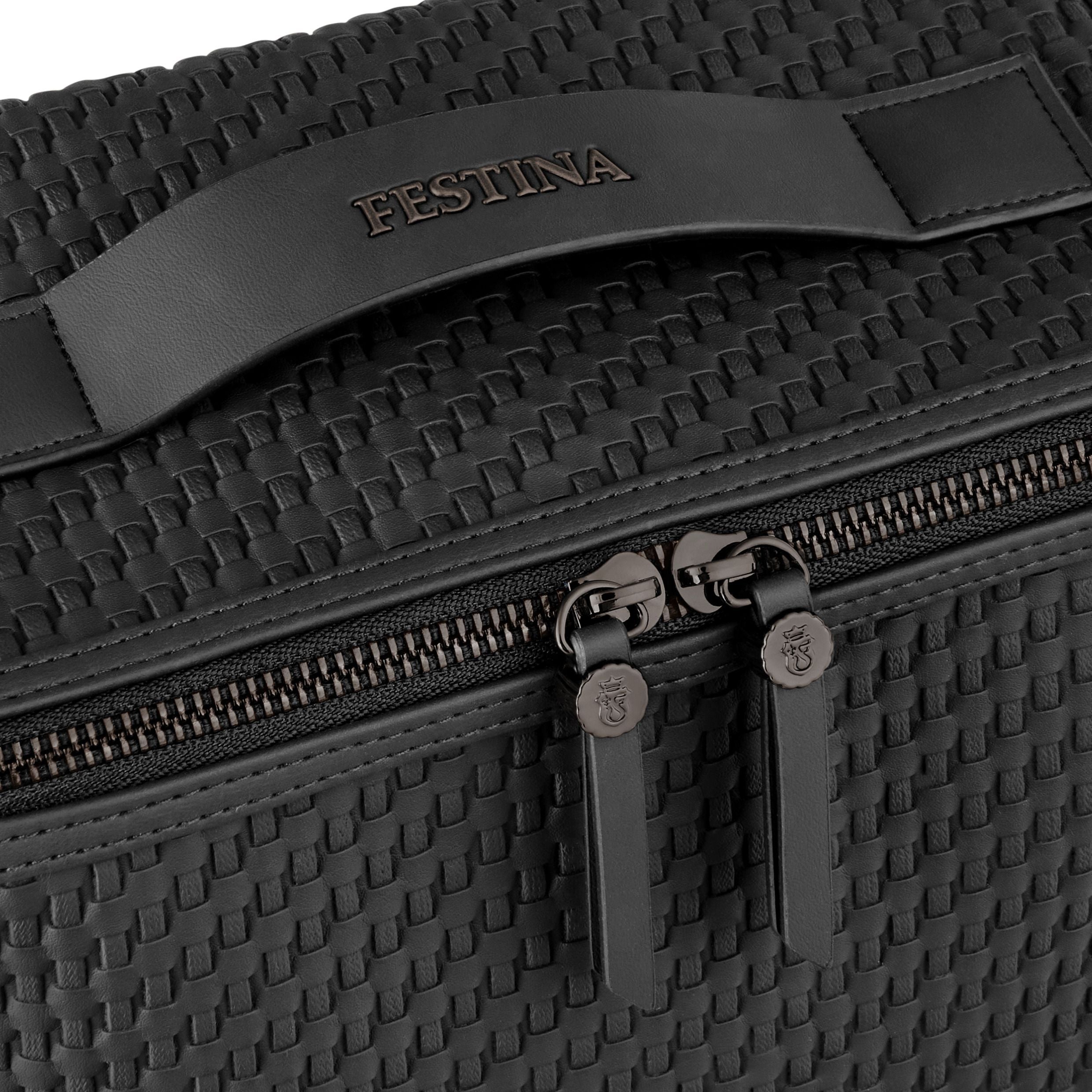 Toiletry Bag Interlace Black