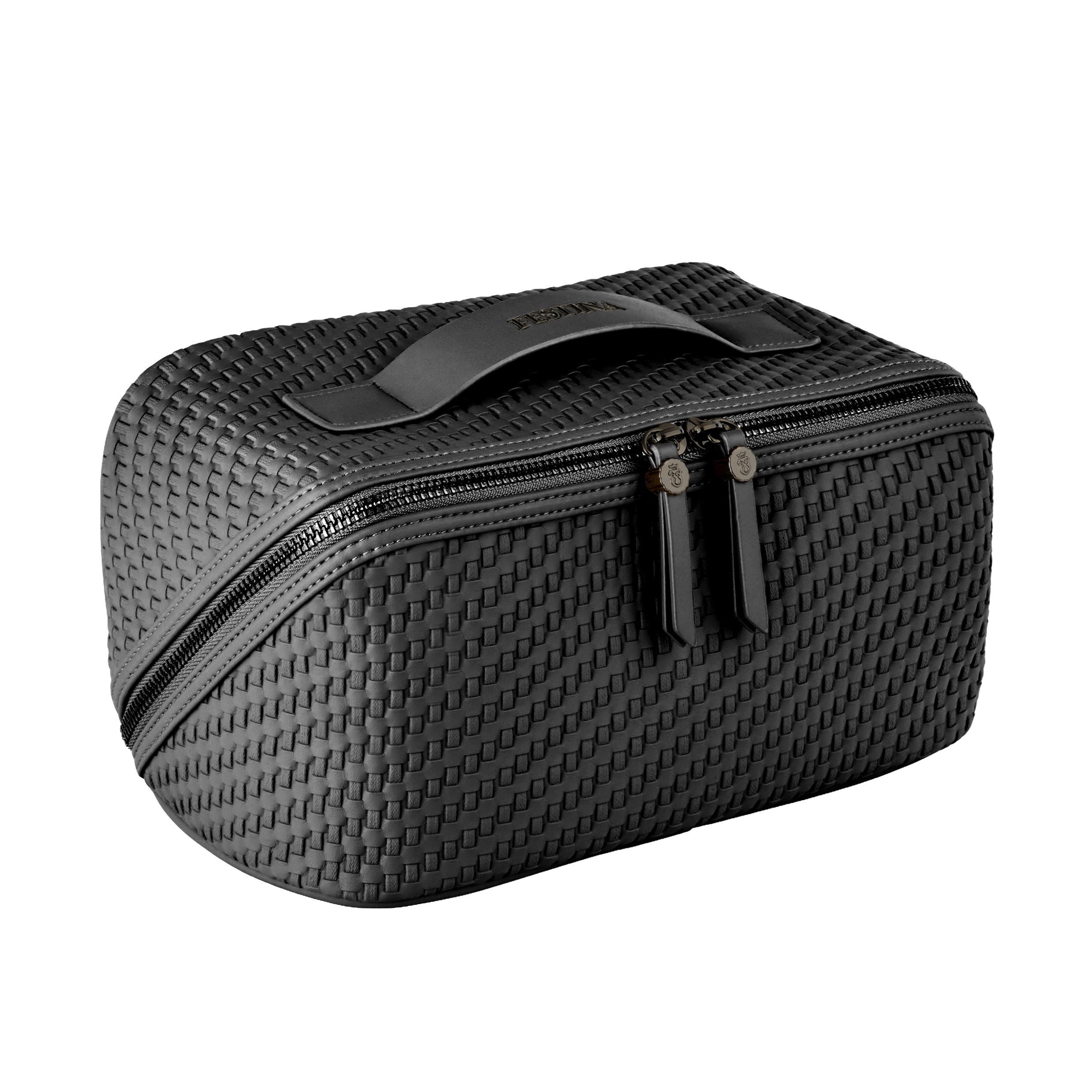 Toiletry Bag Interlace Black