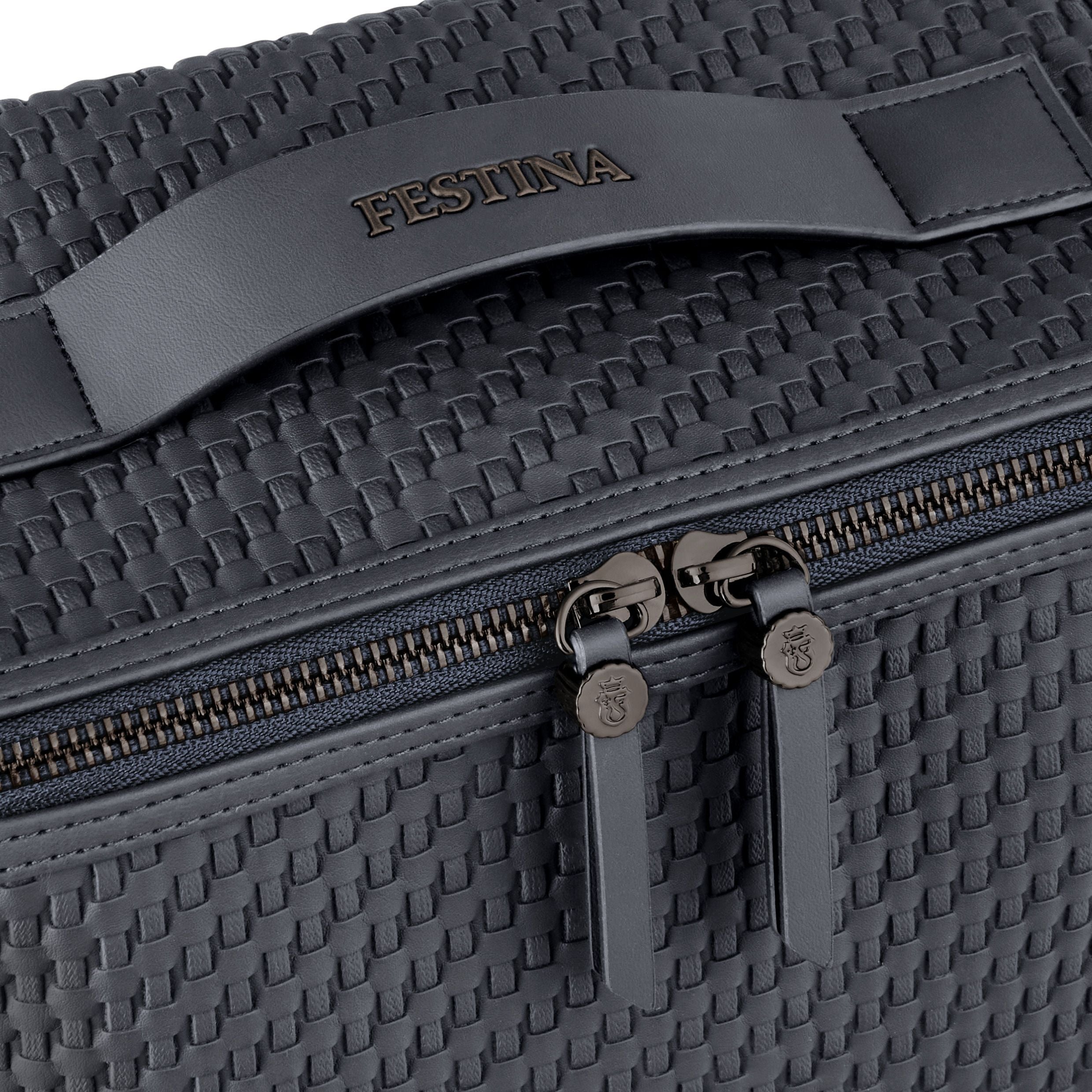 Toiletry Bag Interlace Black