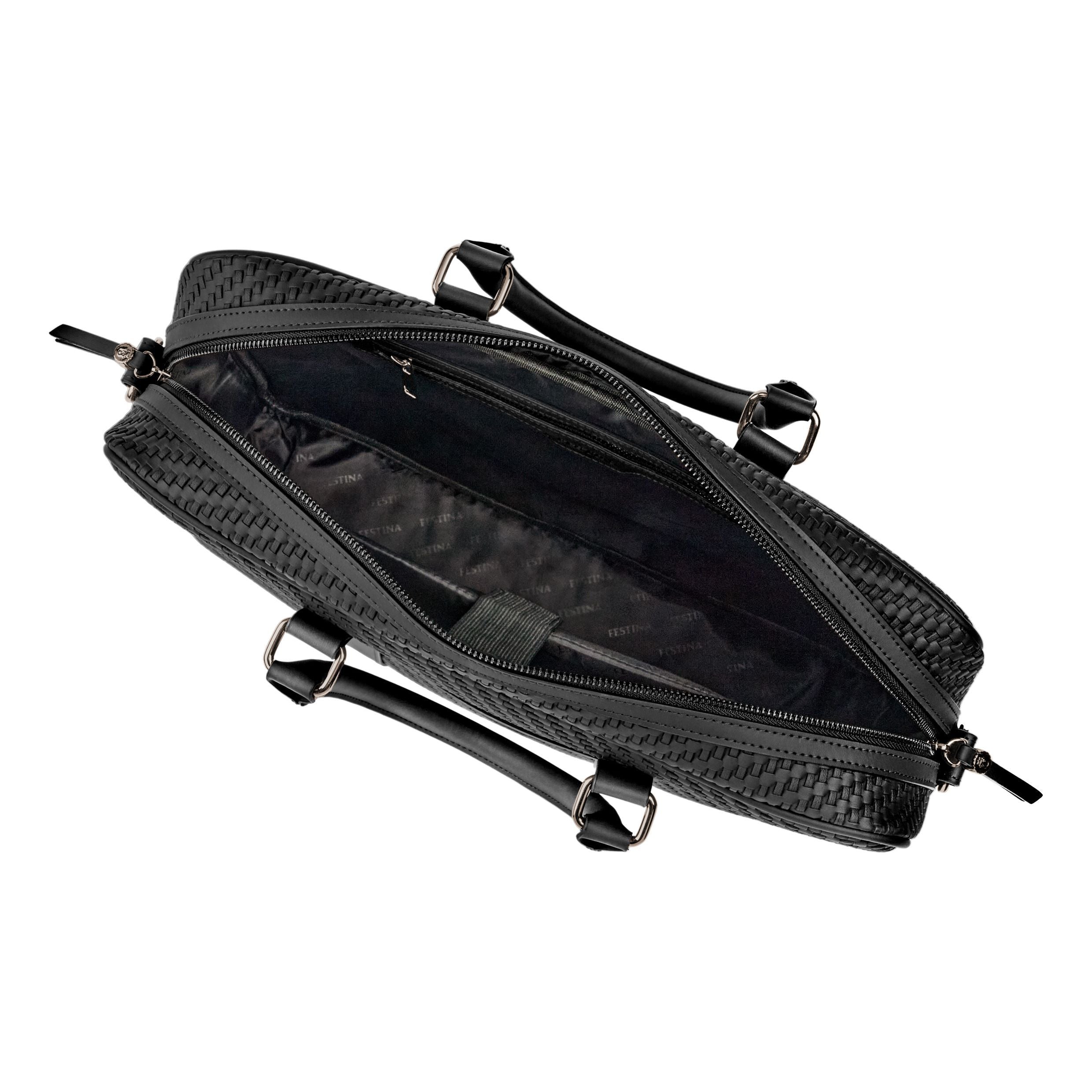 Document Bag Interlace Black