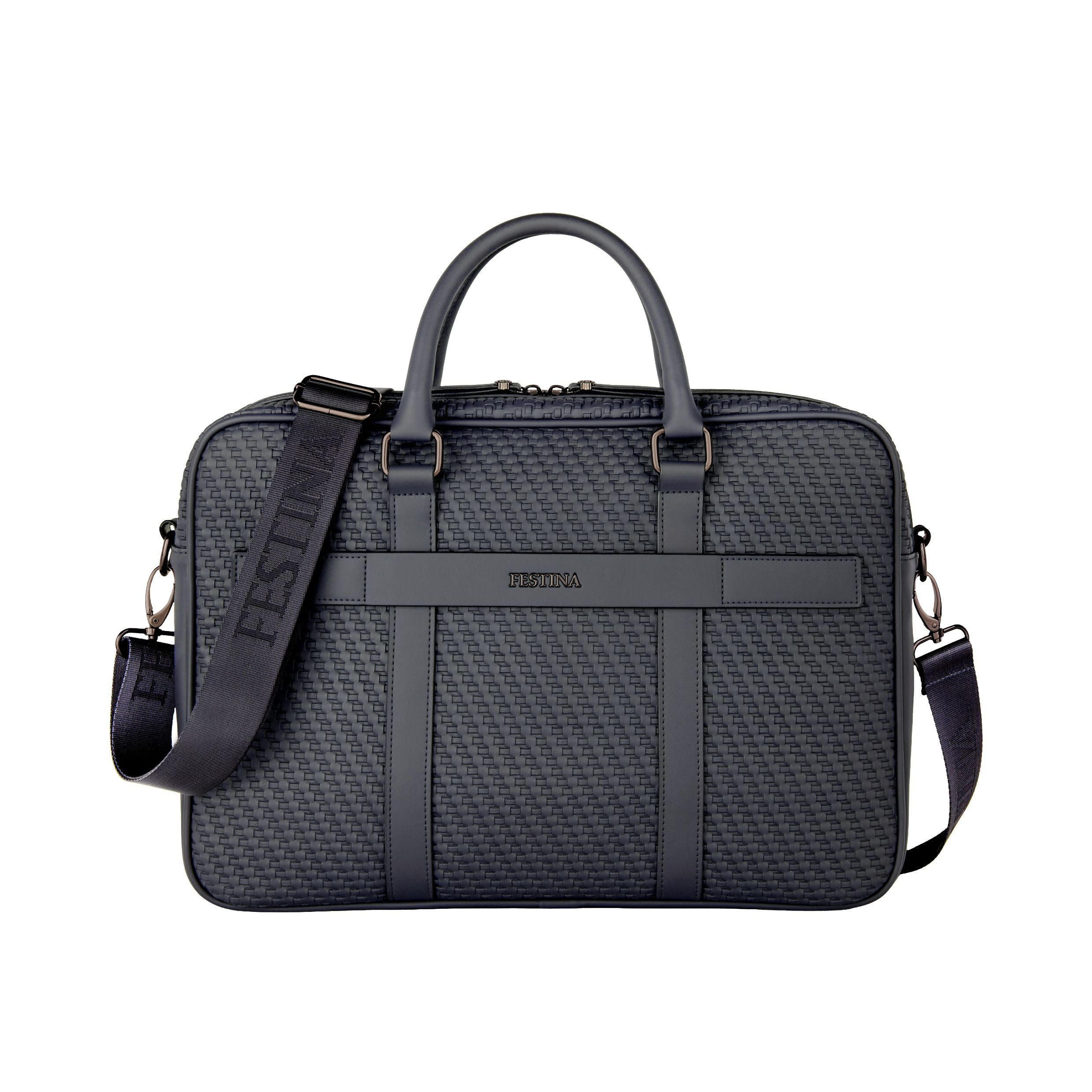 Document Bag Interlace Black