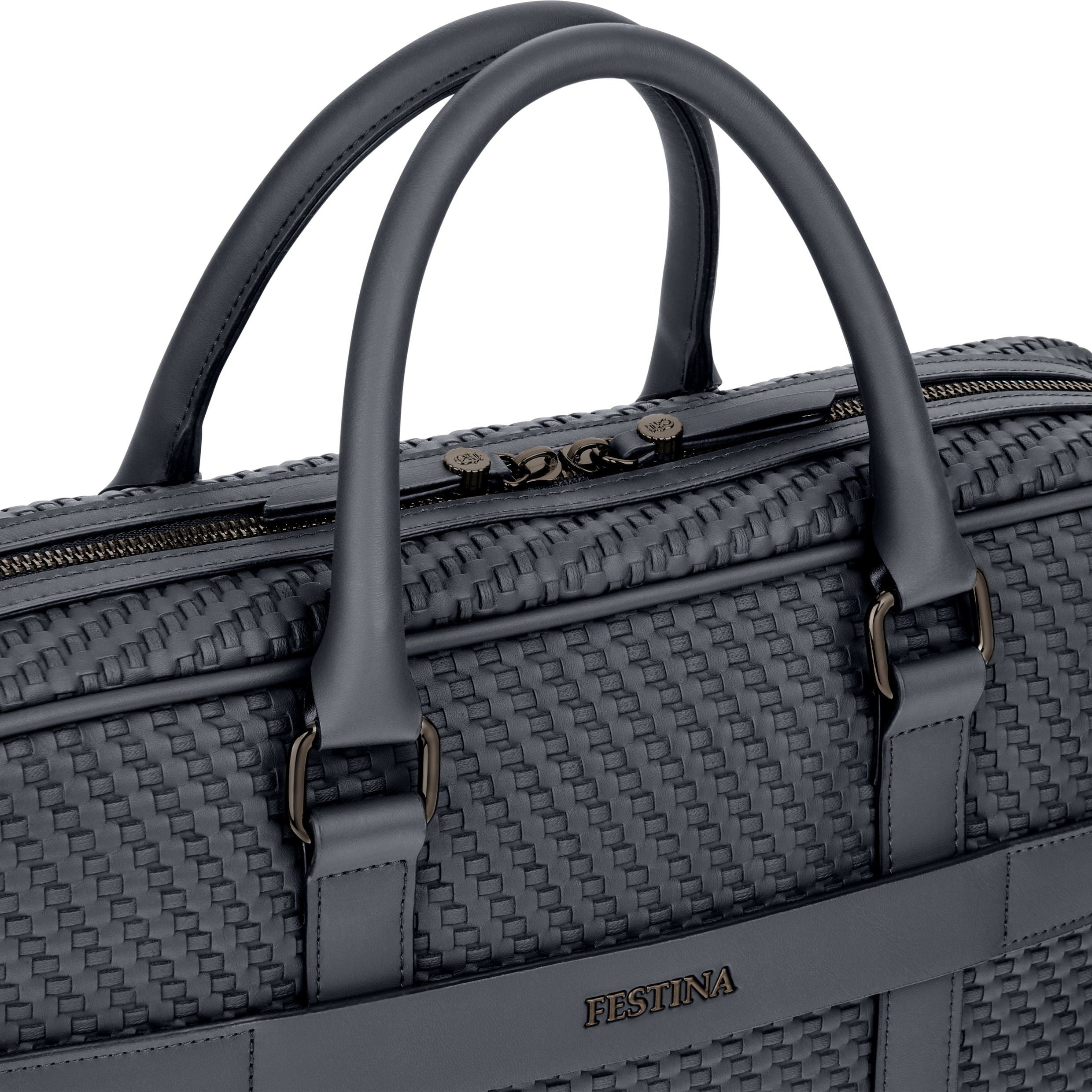 Document Bag Interlace Black