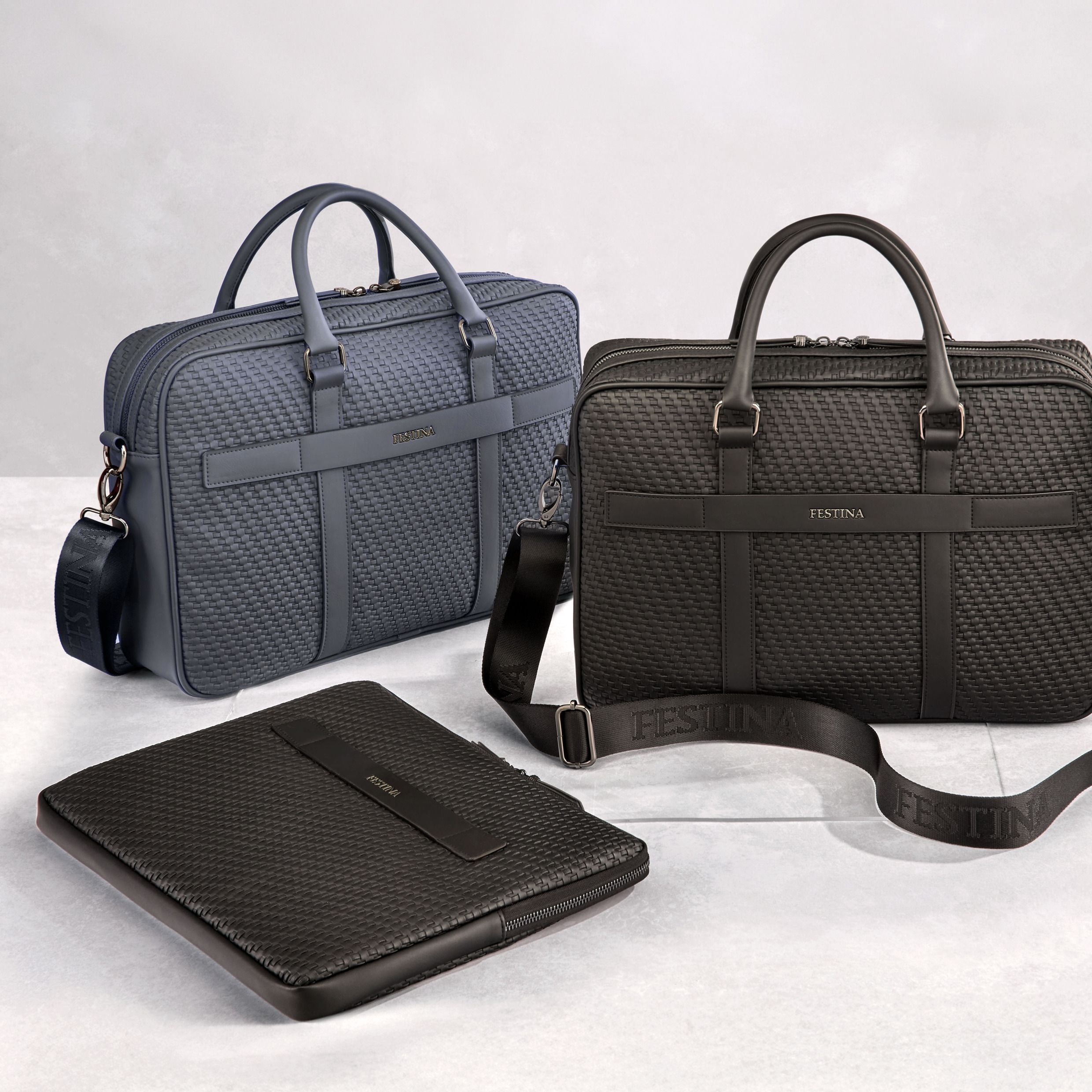 Document Bag Interlace Black