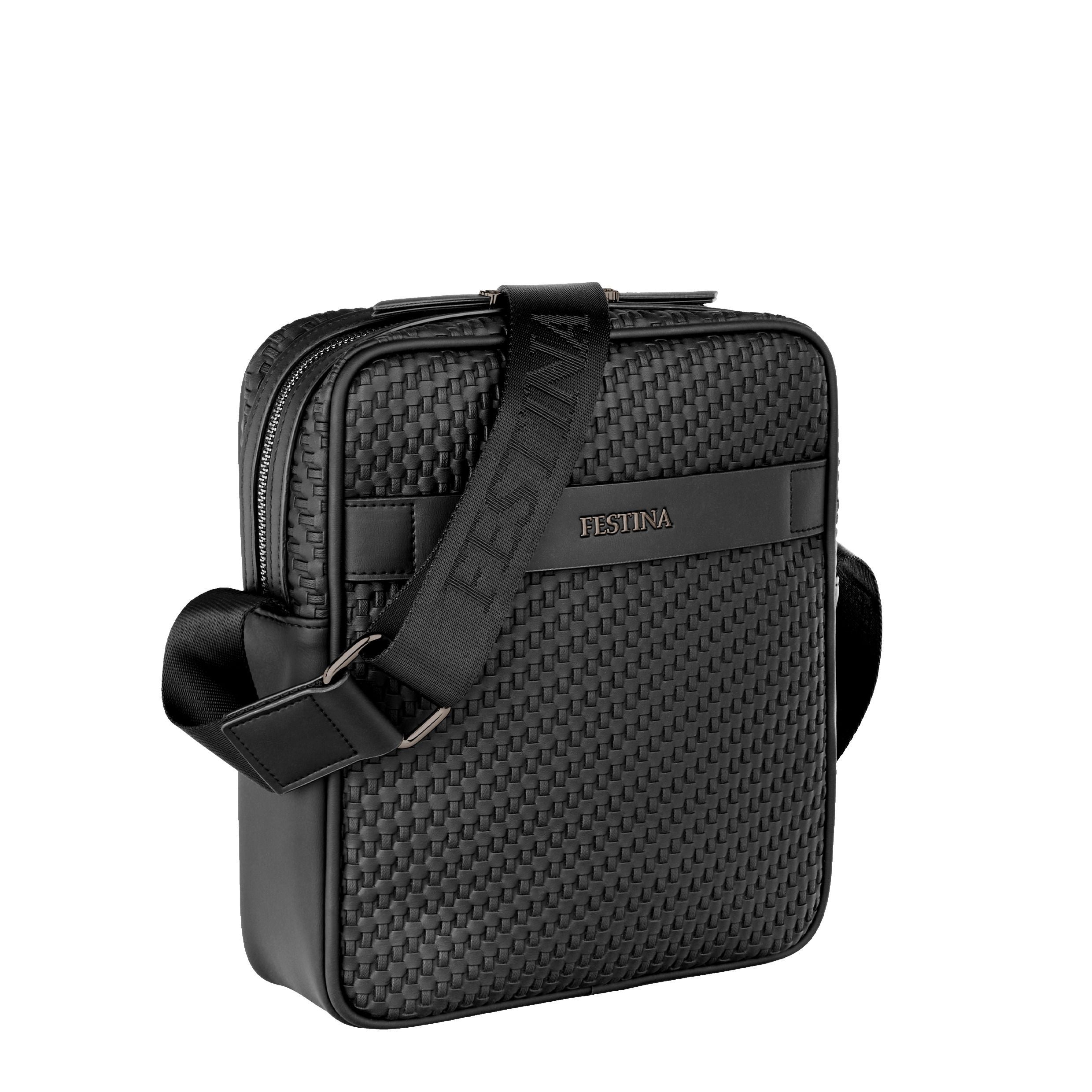Reporter Bag Interlace Black