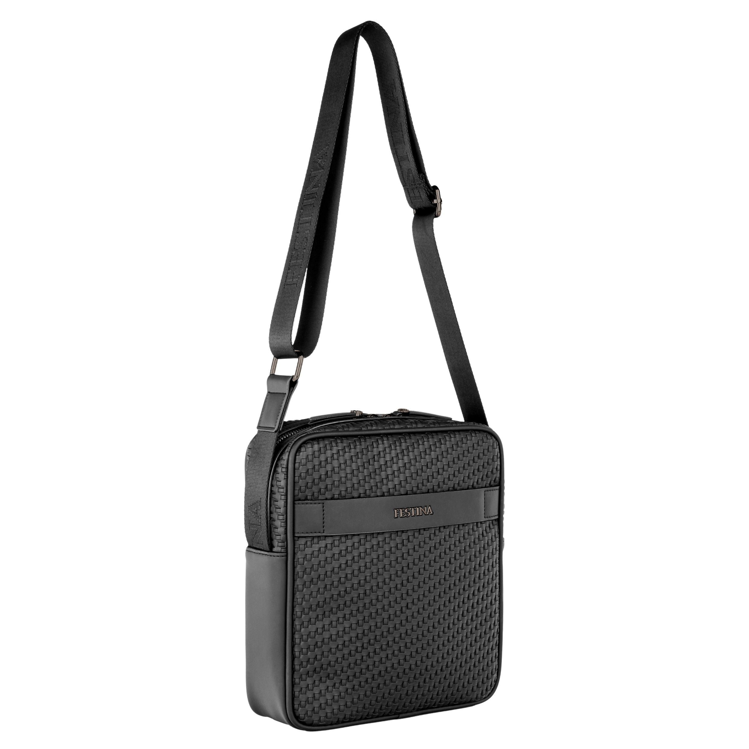 Reporter Bag Interlace Black