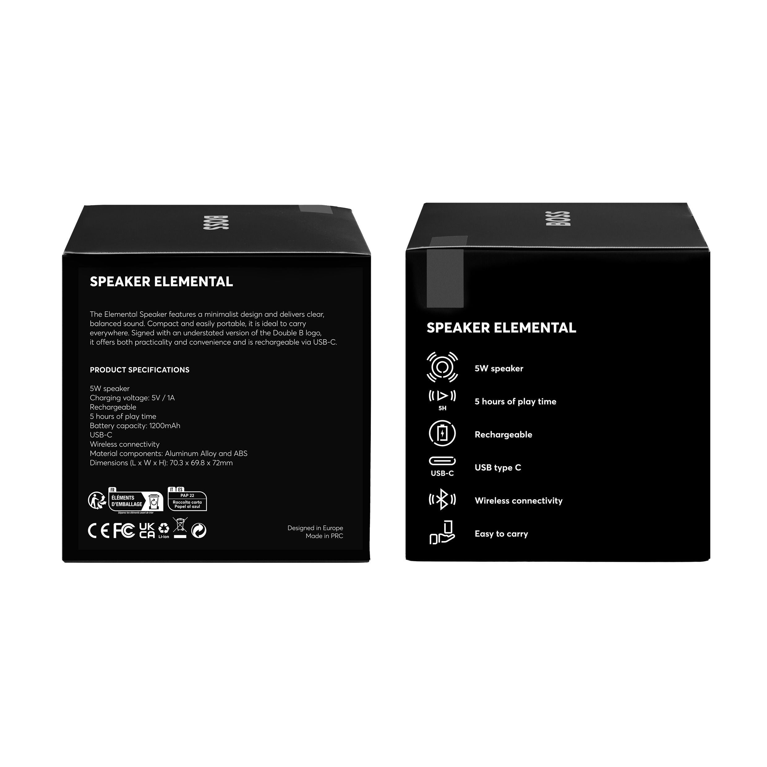 Connected Speaker Elemental Black