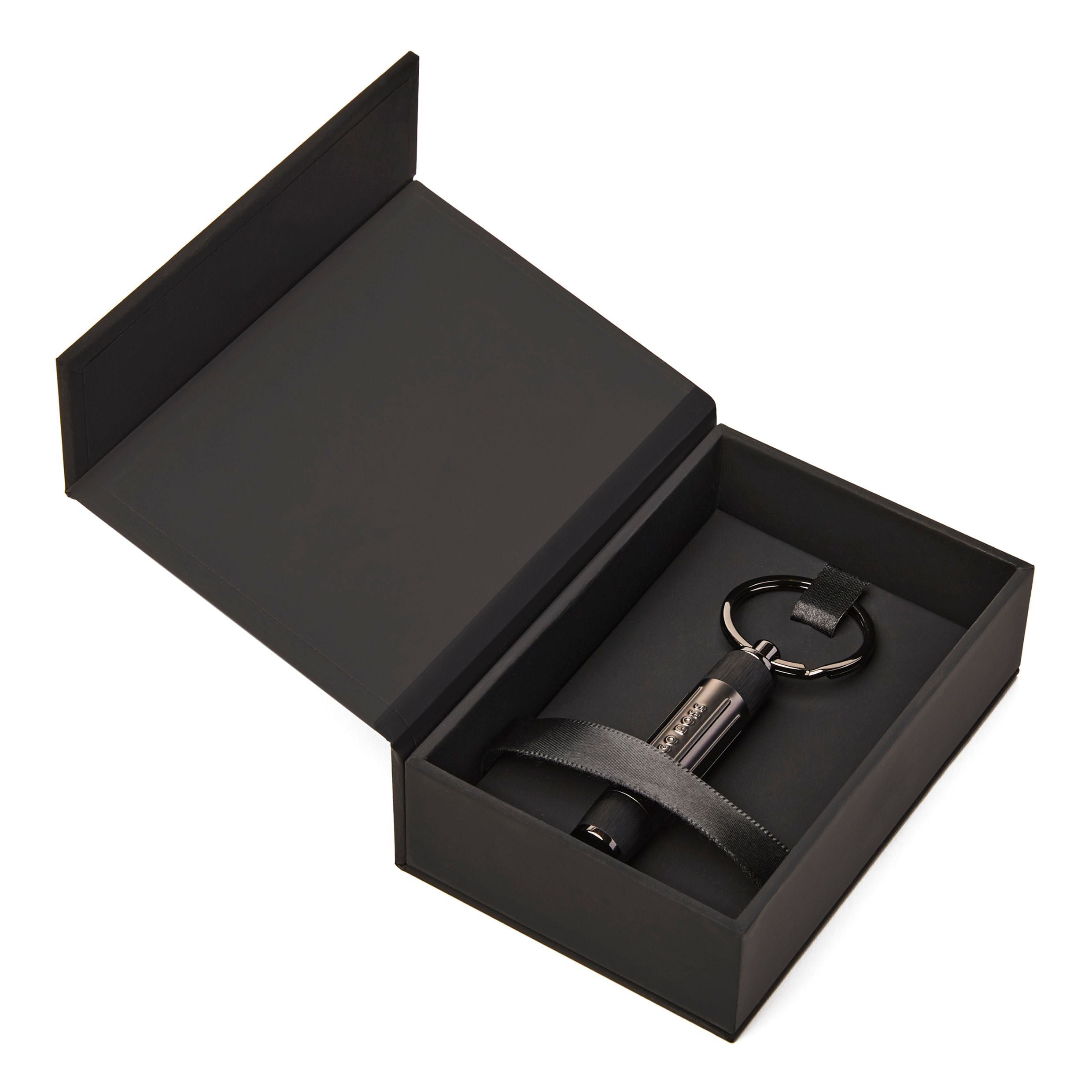 Key Ring Gear Ribs Black