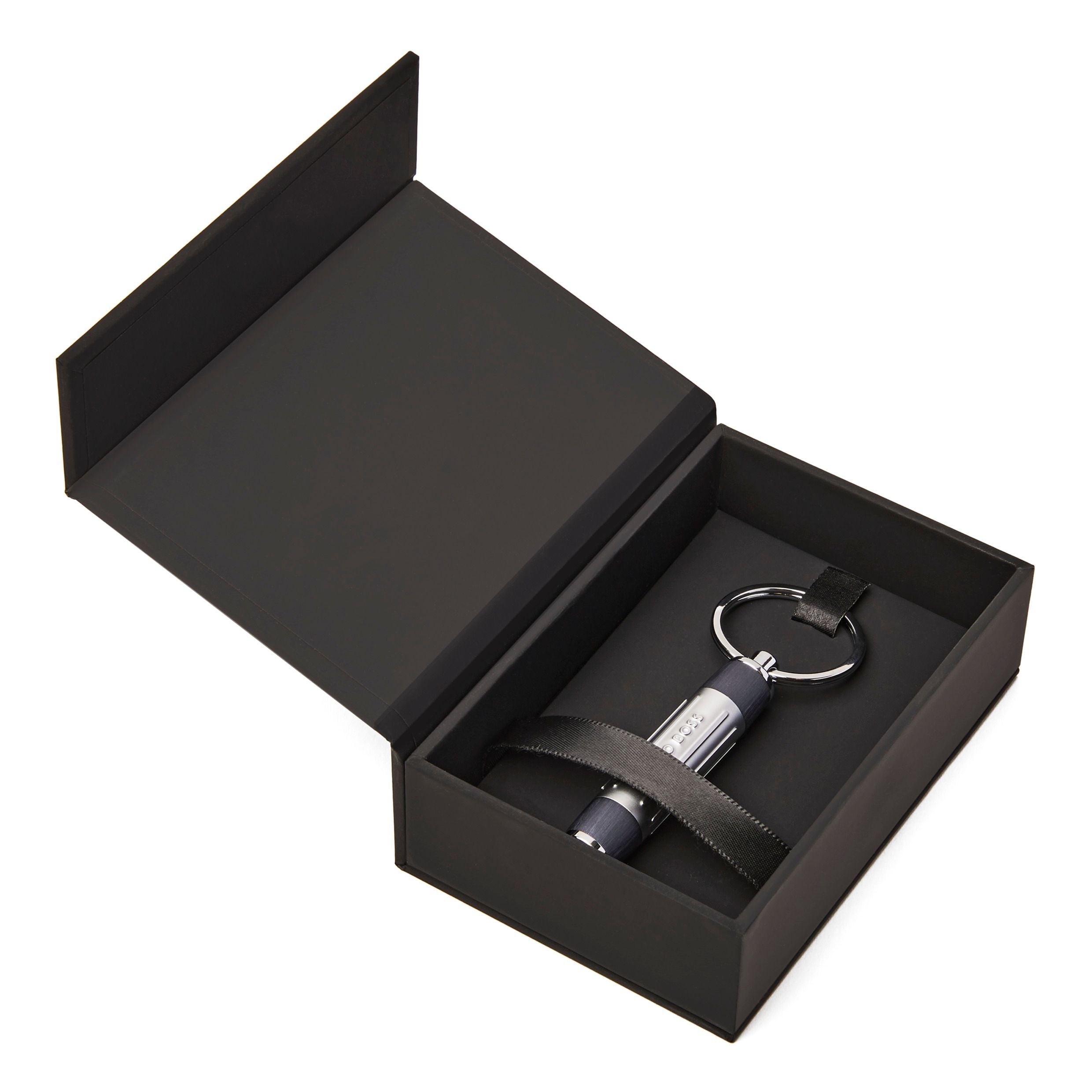 Key Ring Gear Ribs Black