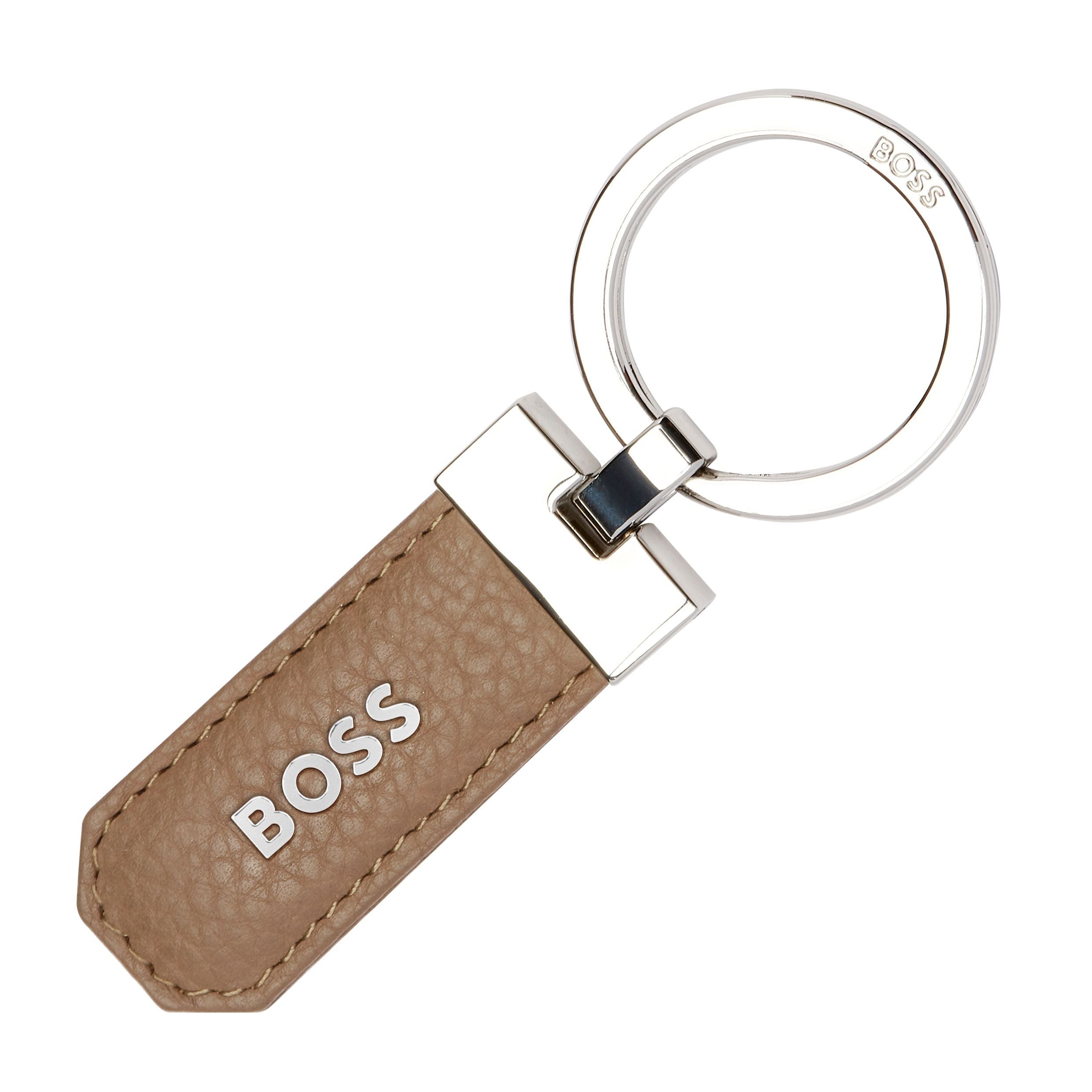 Key Ring Classic Grained Black