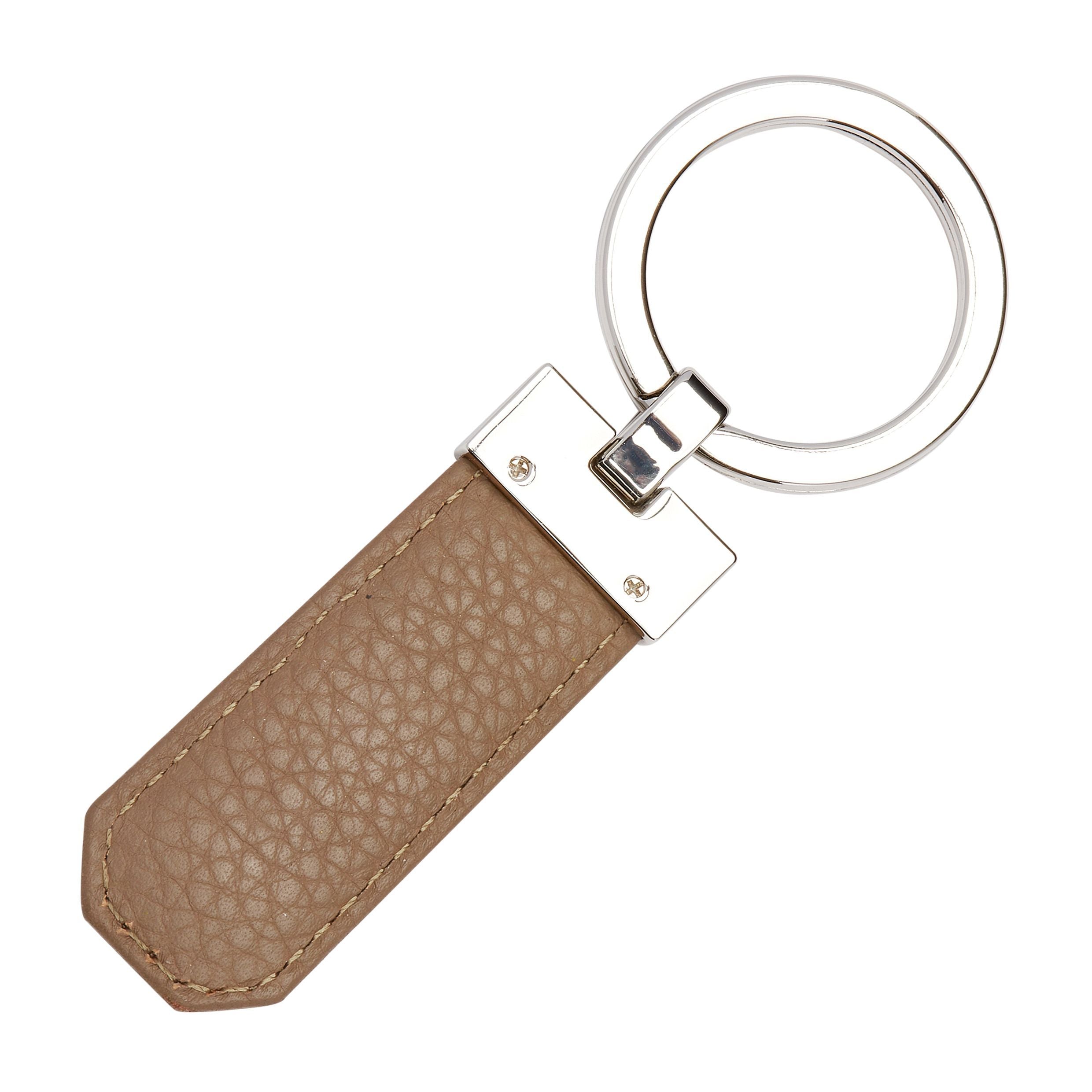 Key Ring Classic Grained Black