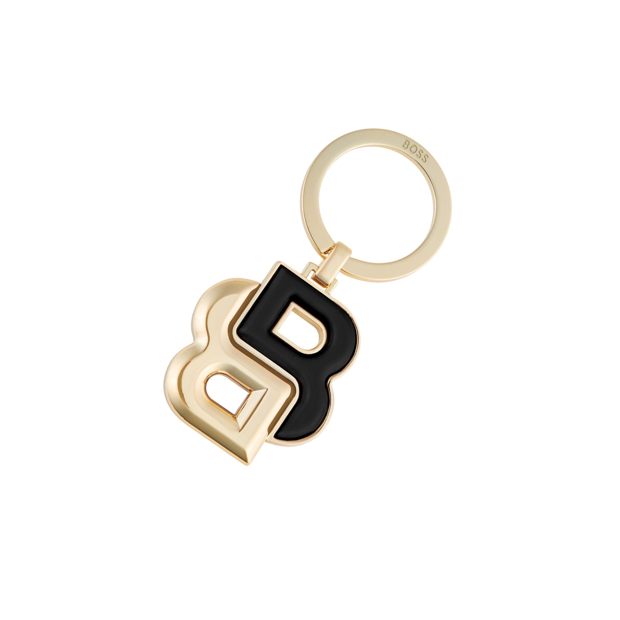 Key Ring Double B Black & Gold