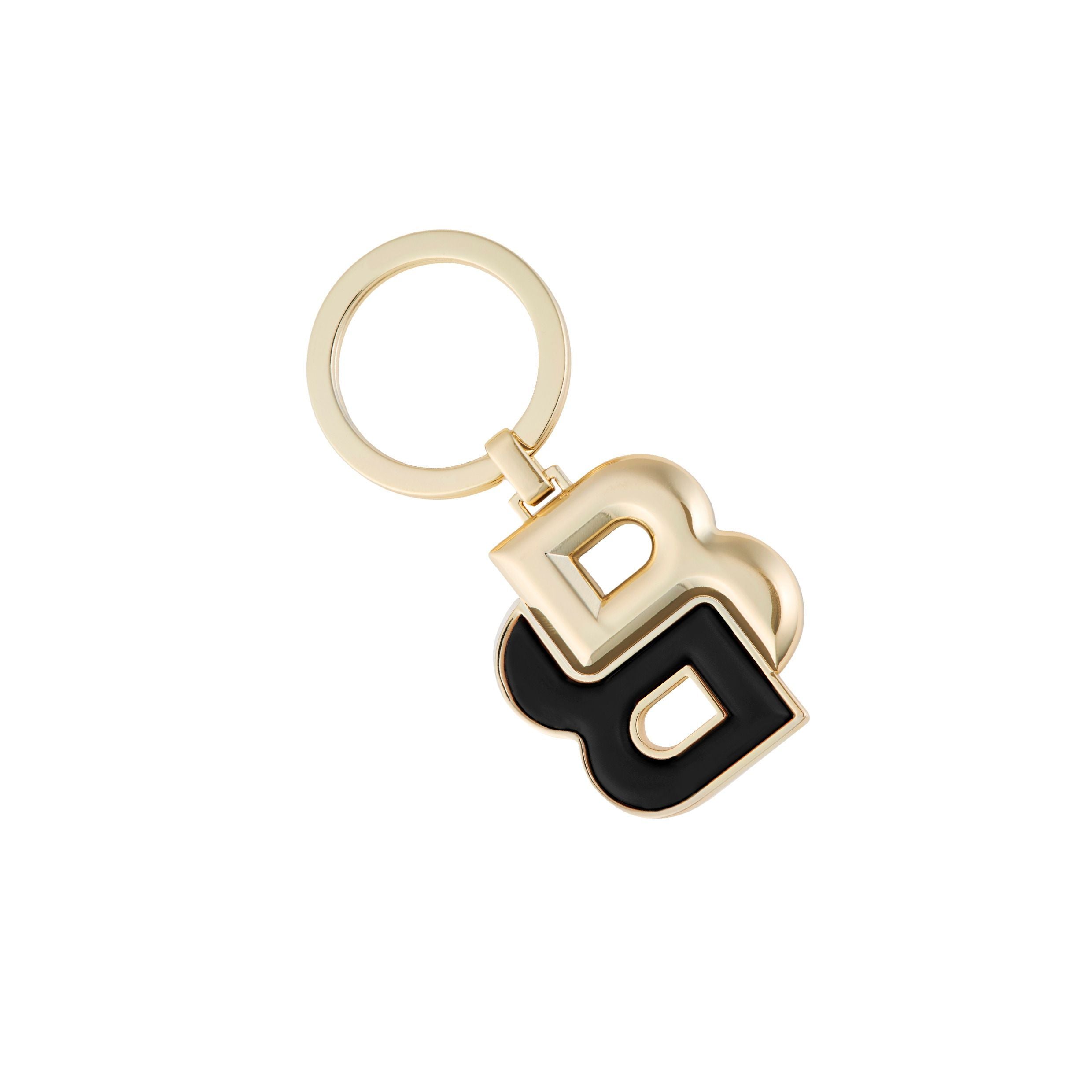 Key Ring Double B Black & Gold