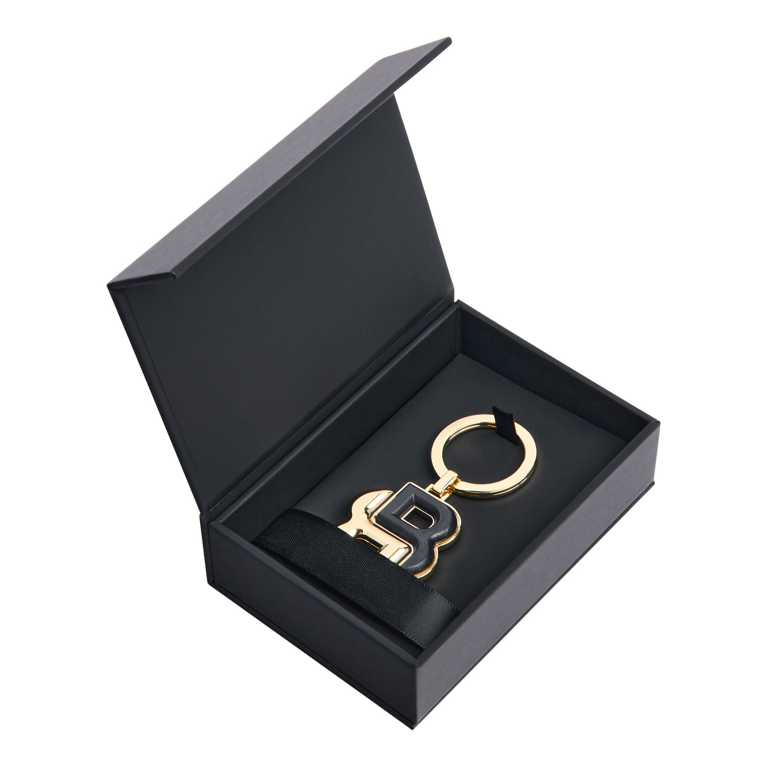 Key Ring Double B Black & Gold
