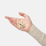 Key Ring Double B Black & Gold