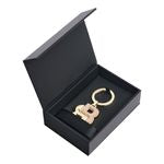 Key Ring Double B Black & Gold
