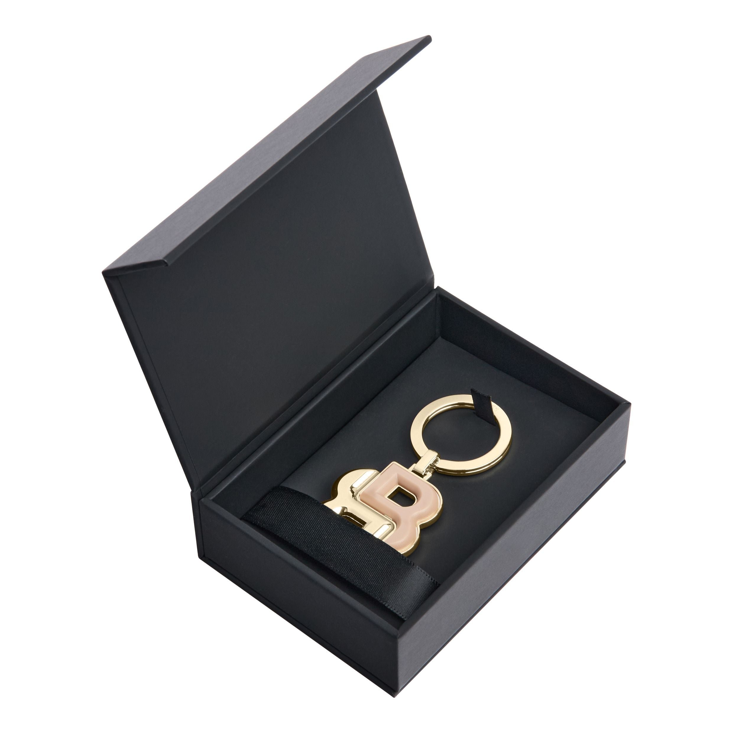 Key Ring Double B Black & Gold