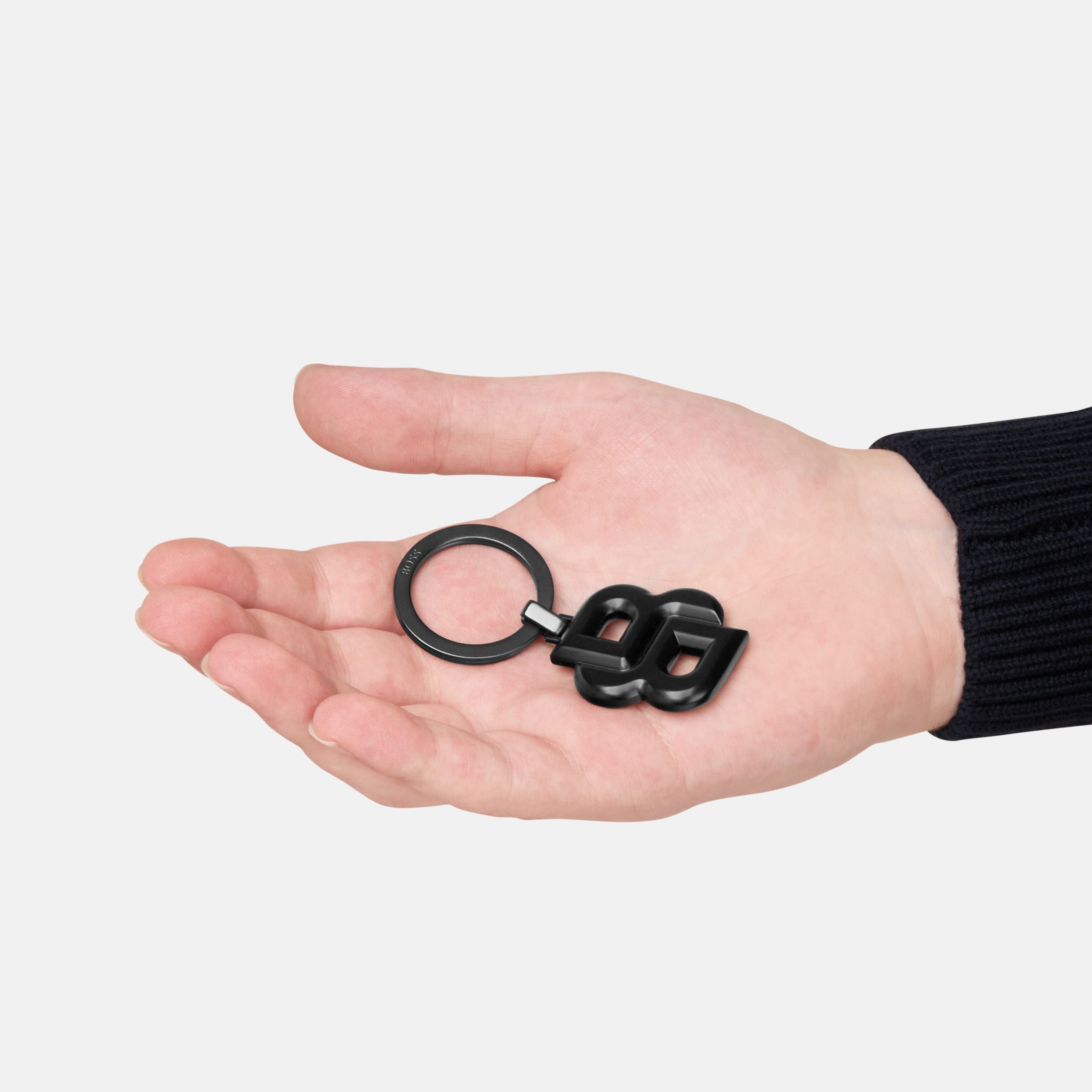 Key Ring Double B Matt Black