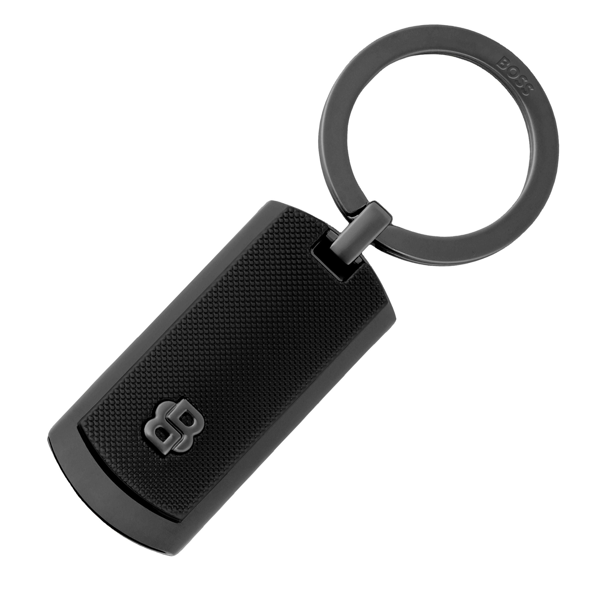 Key Ring Double B Diamond Black