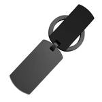 Key Ring Double B Diamond Black