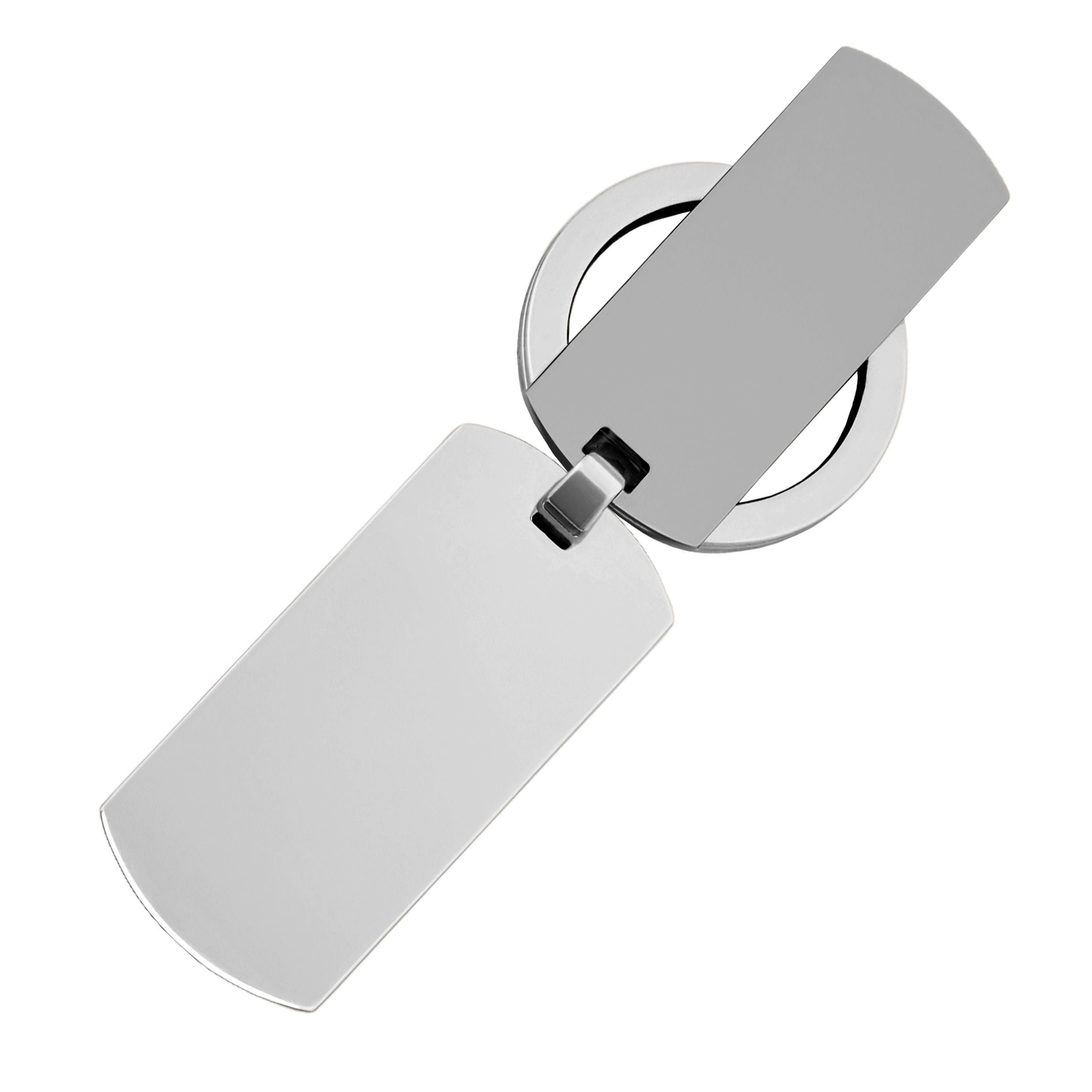 Key Ring Double B Diamond Black