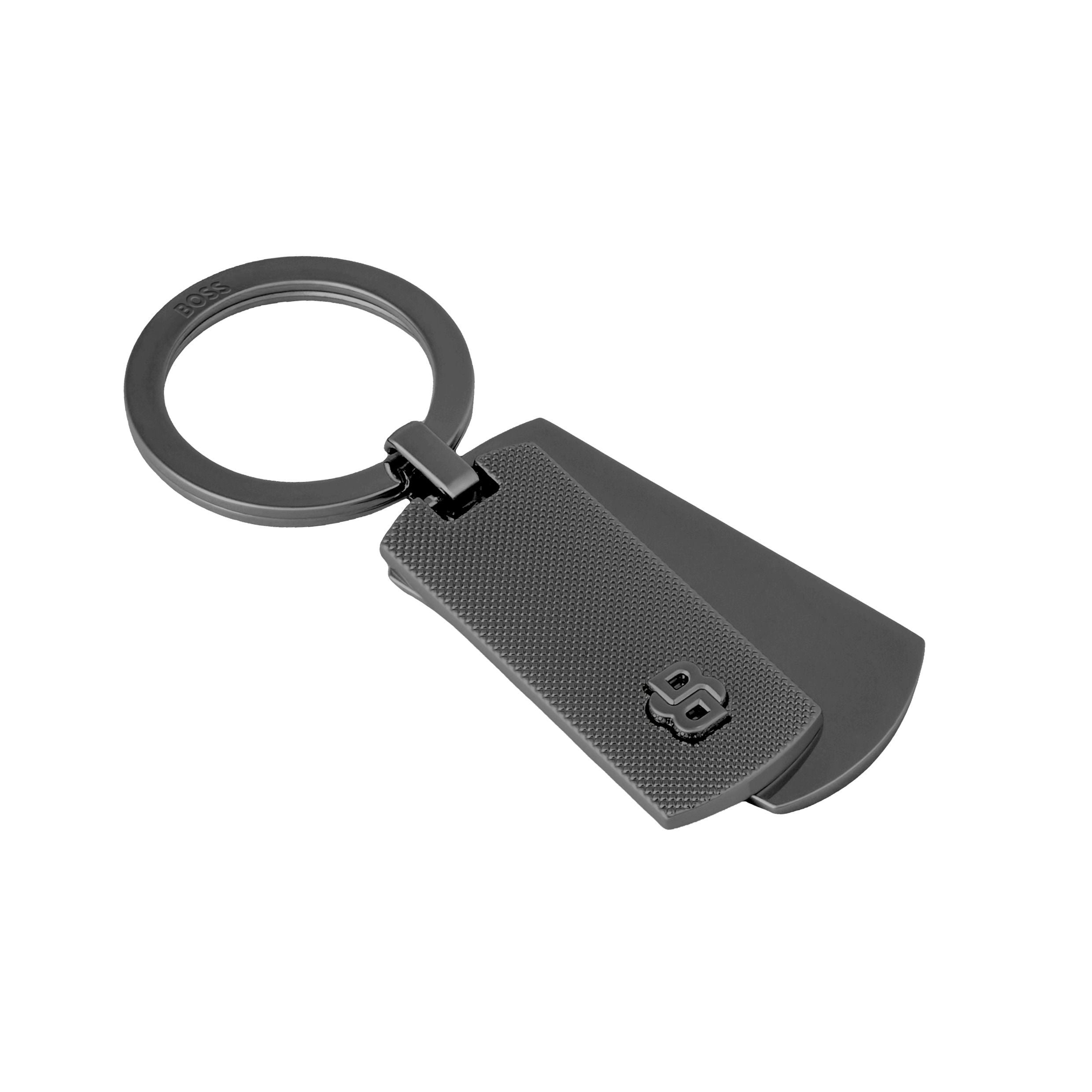 Key Ring Double B Diamond Black
