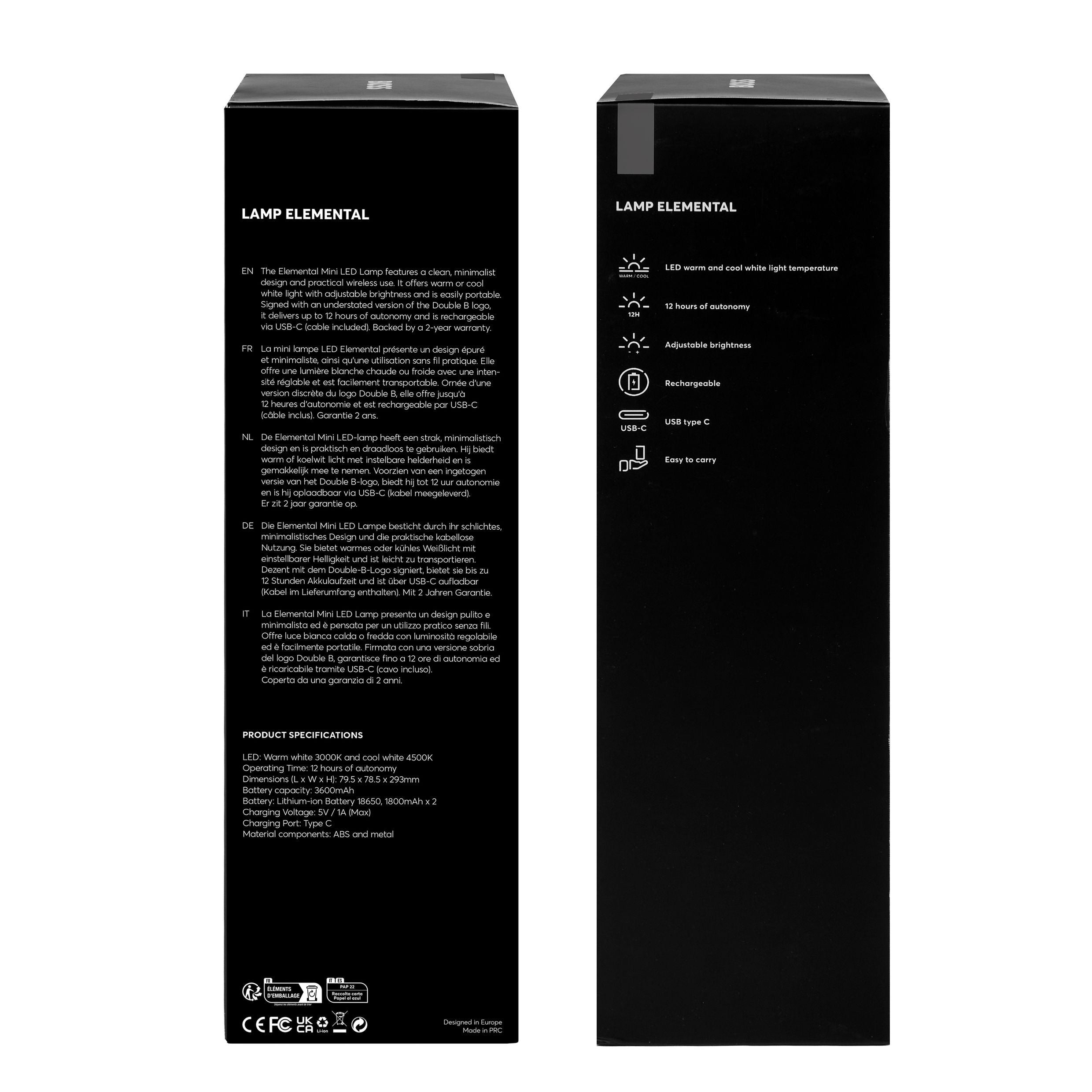 Lamp Elemental Black