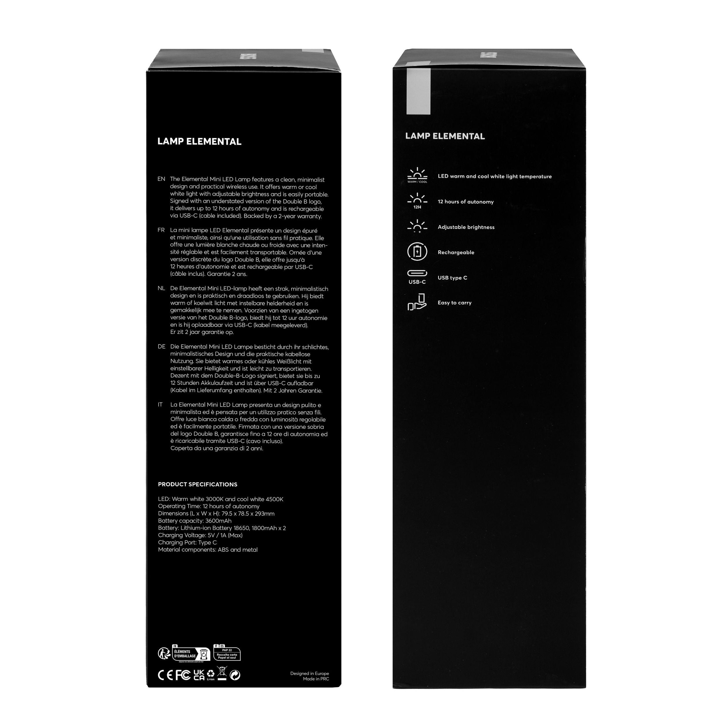 Lamp Elemental Black