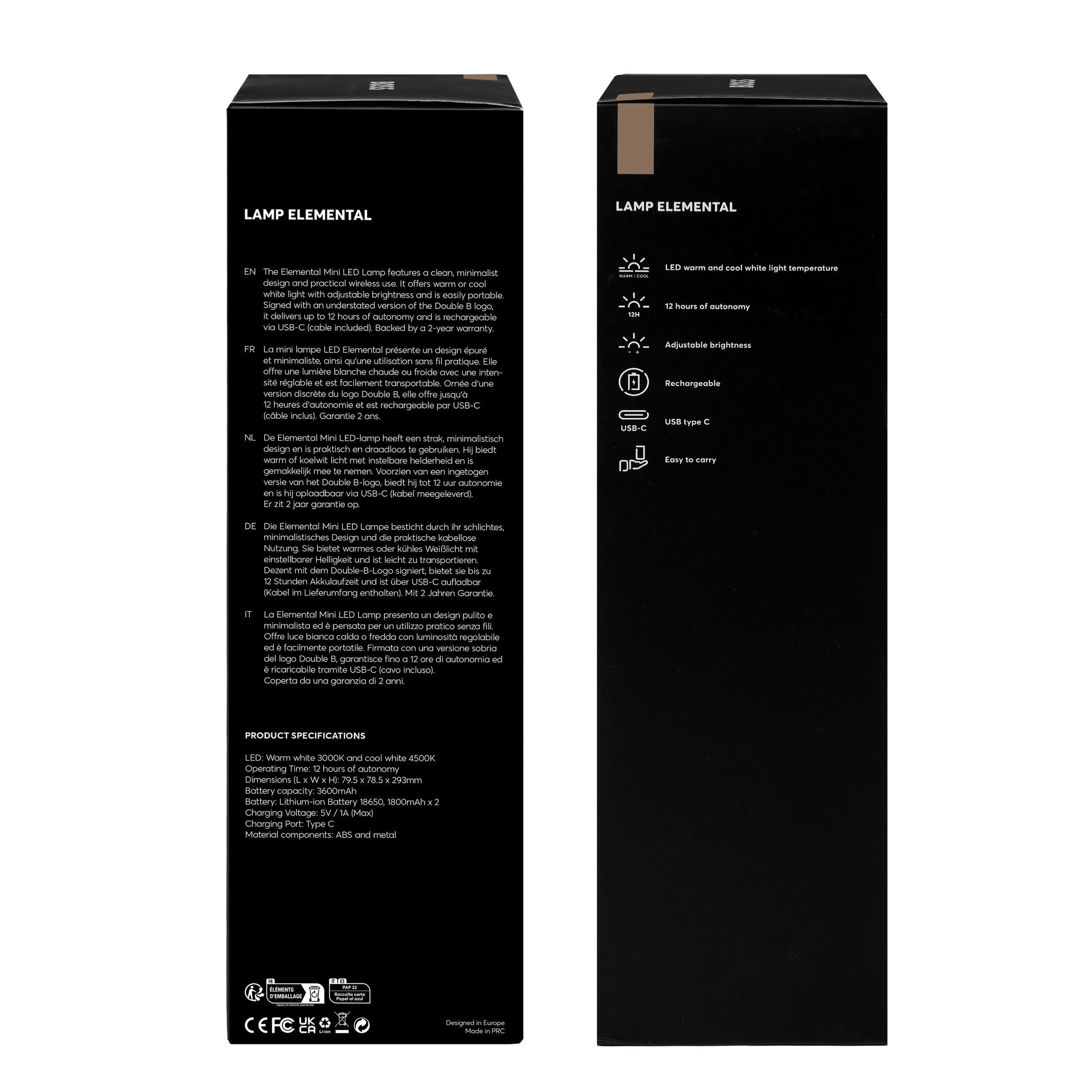 Lamp Elemental Black