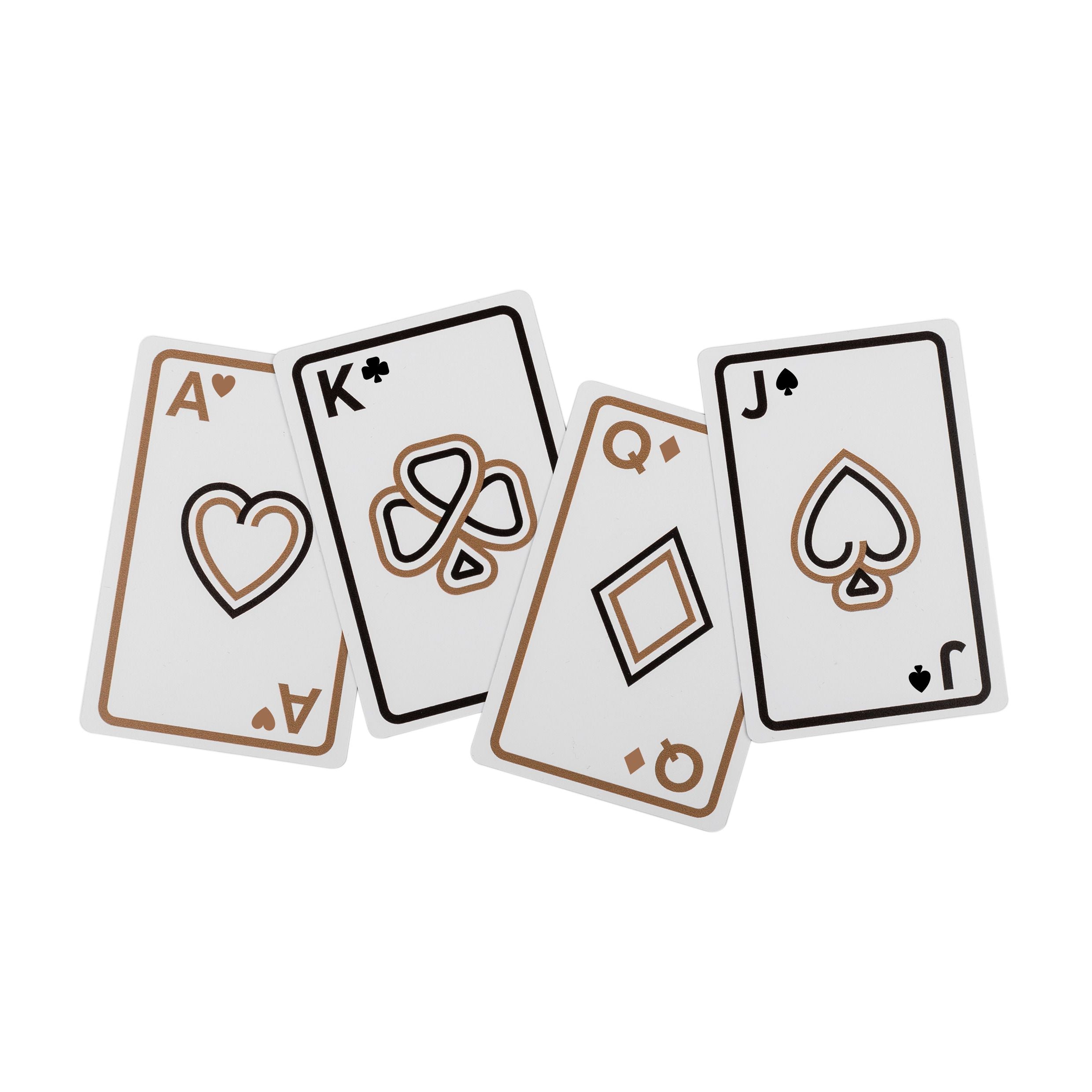 Playing Cards 2 Decks Iconic Black