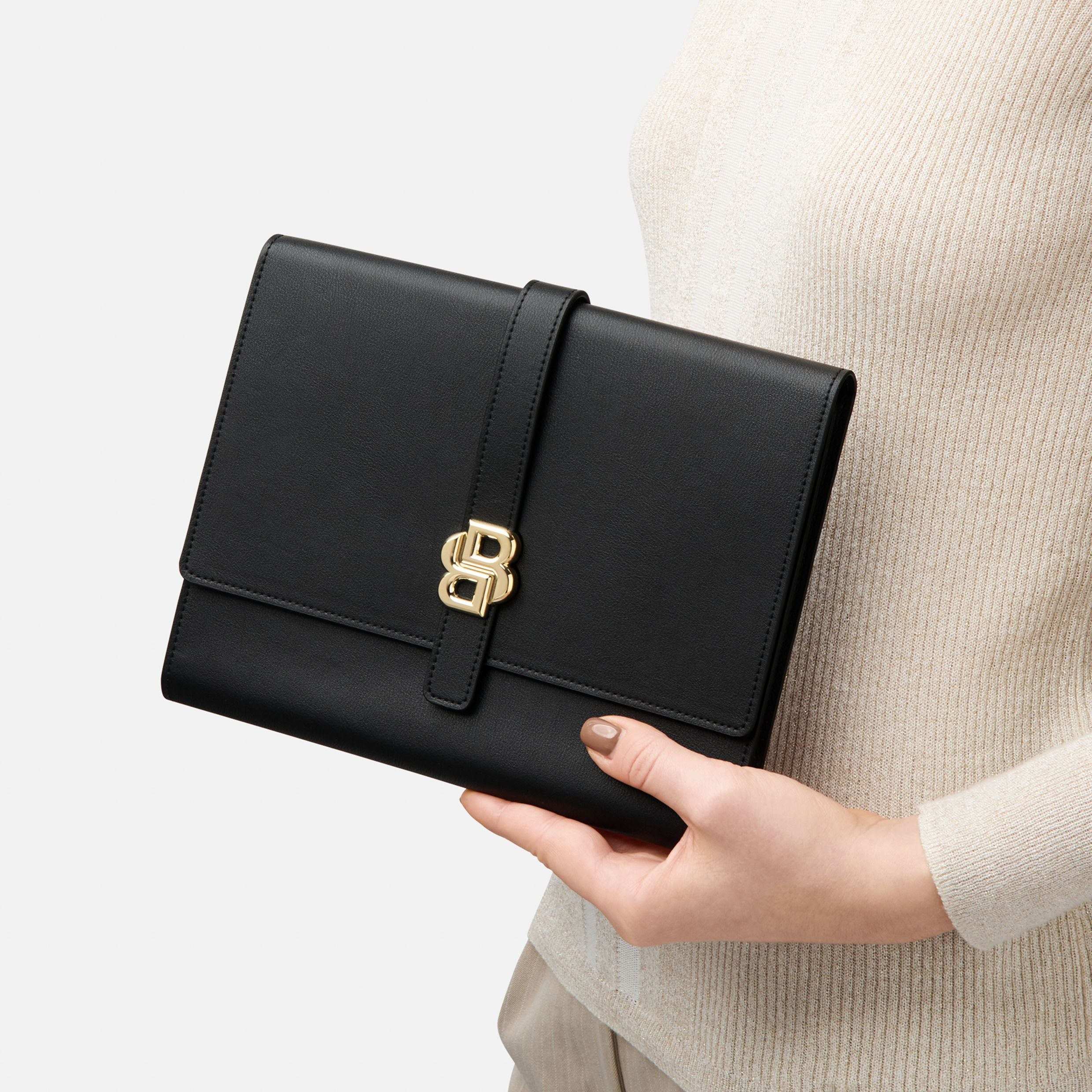 Folder A5 Double B Black & Gold