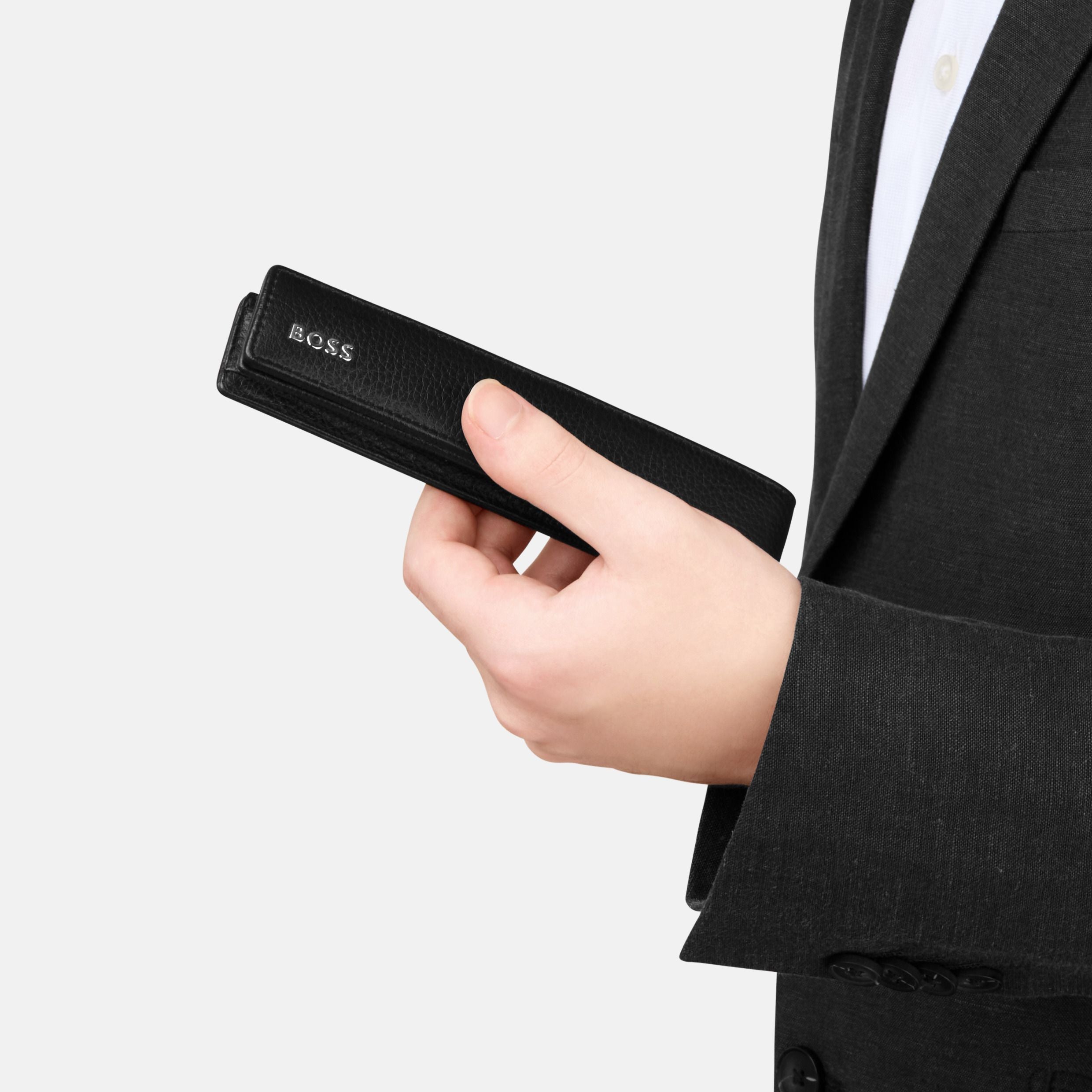 Single Pen Pouch Classic Grained Black