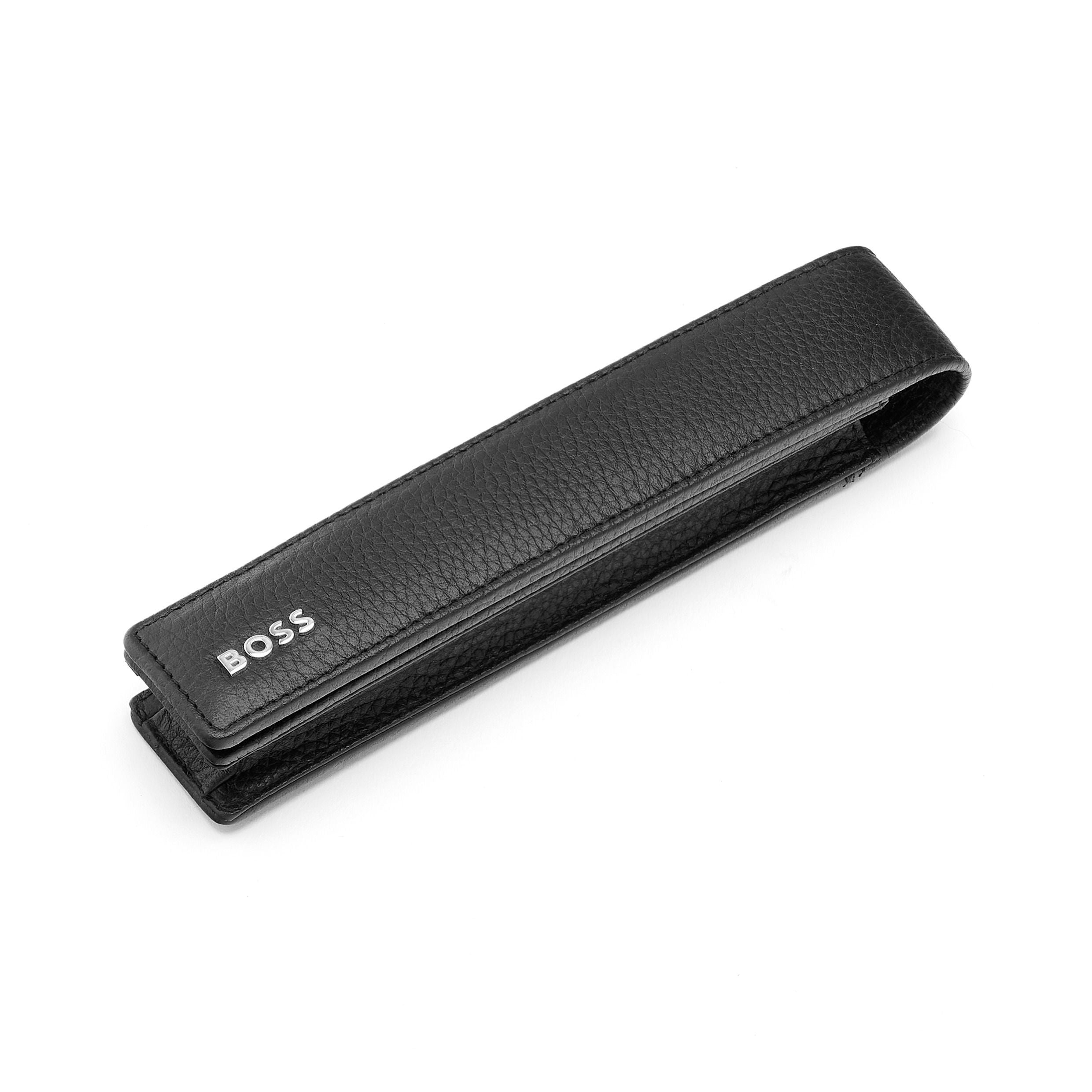 Single Pen Pouch Classic Grained Black