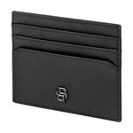 Card Holder Double B Saffiano Black