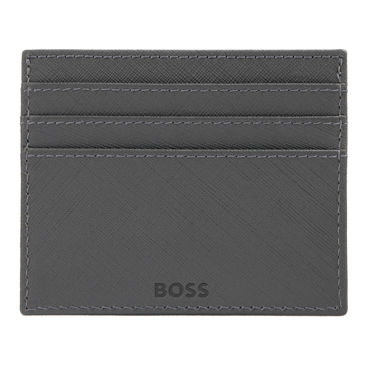 Card Holder Double B Saffiano Black