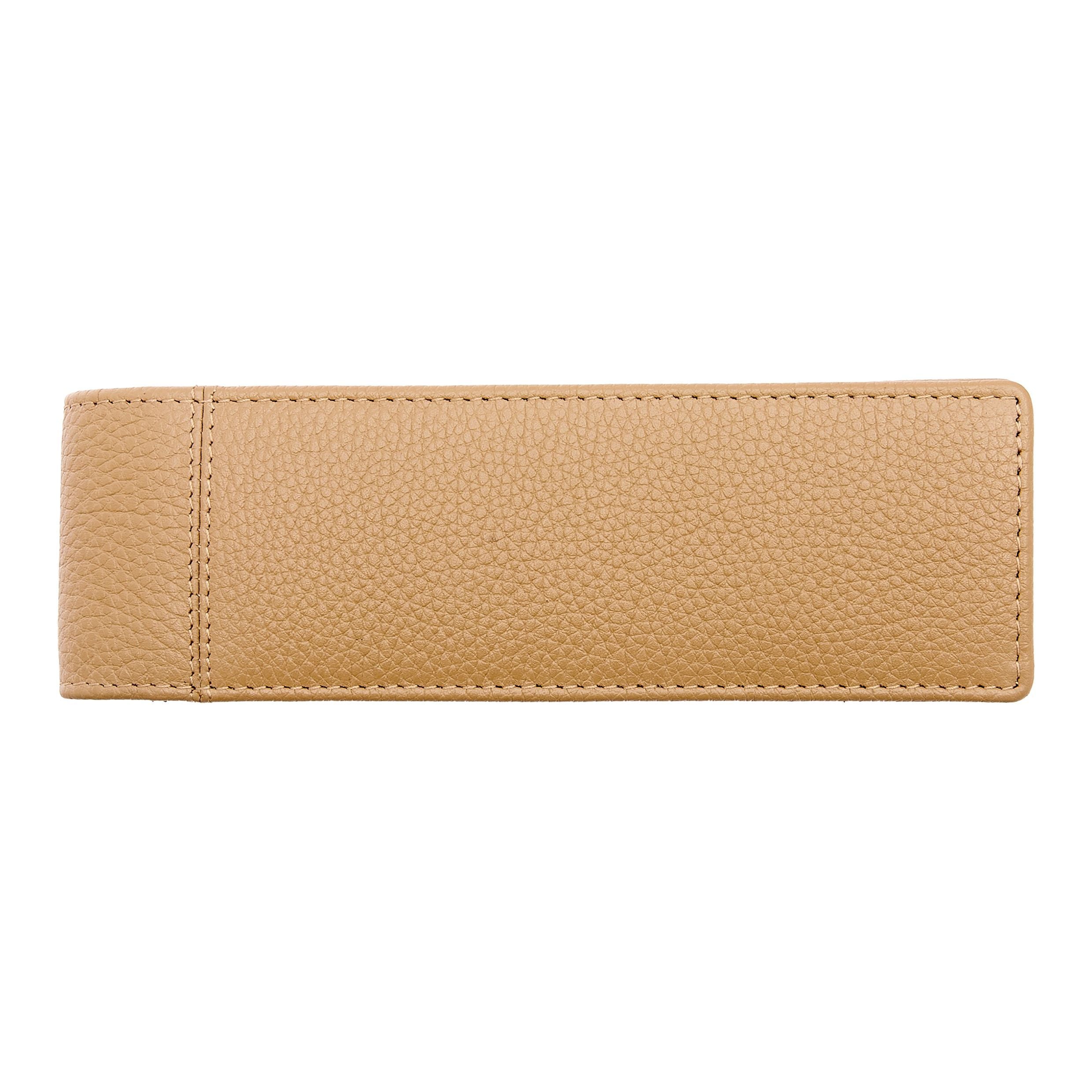 Double Pen Pouch Classic Grained Black