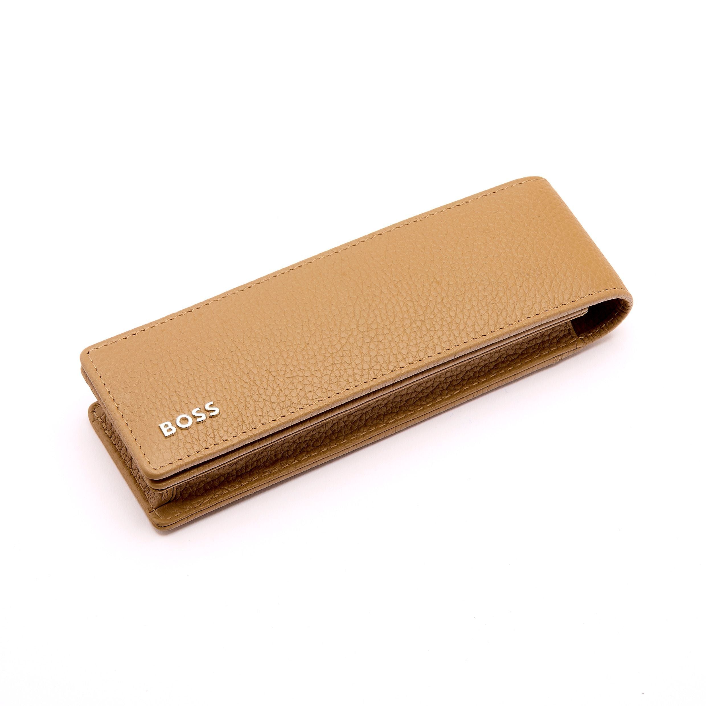 Double Pen Pouch Classic Grained Black