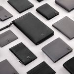 Folding Card Holder Double B Saffiano Black