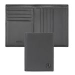 Folding Card Holder Double B Saffiano Black