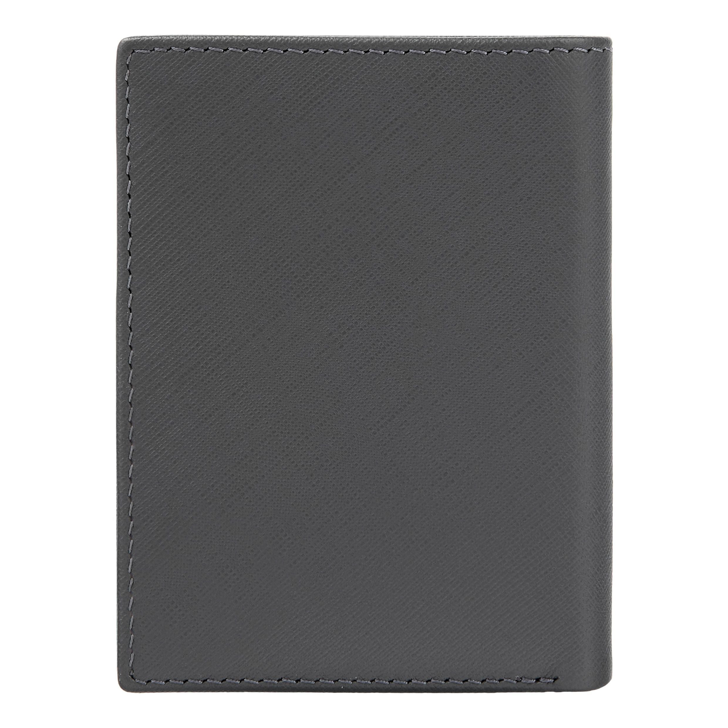 Folding Card Holder Double B Saffiano Black
