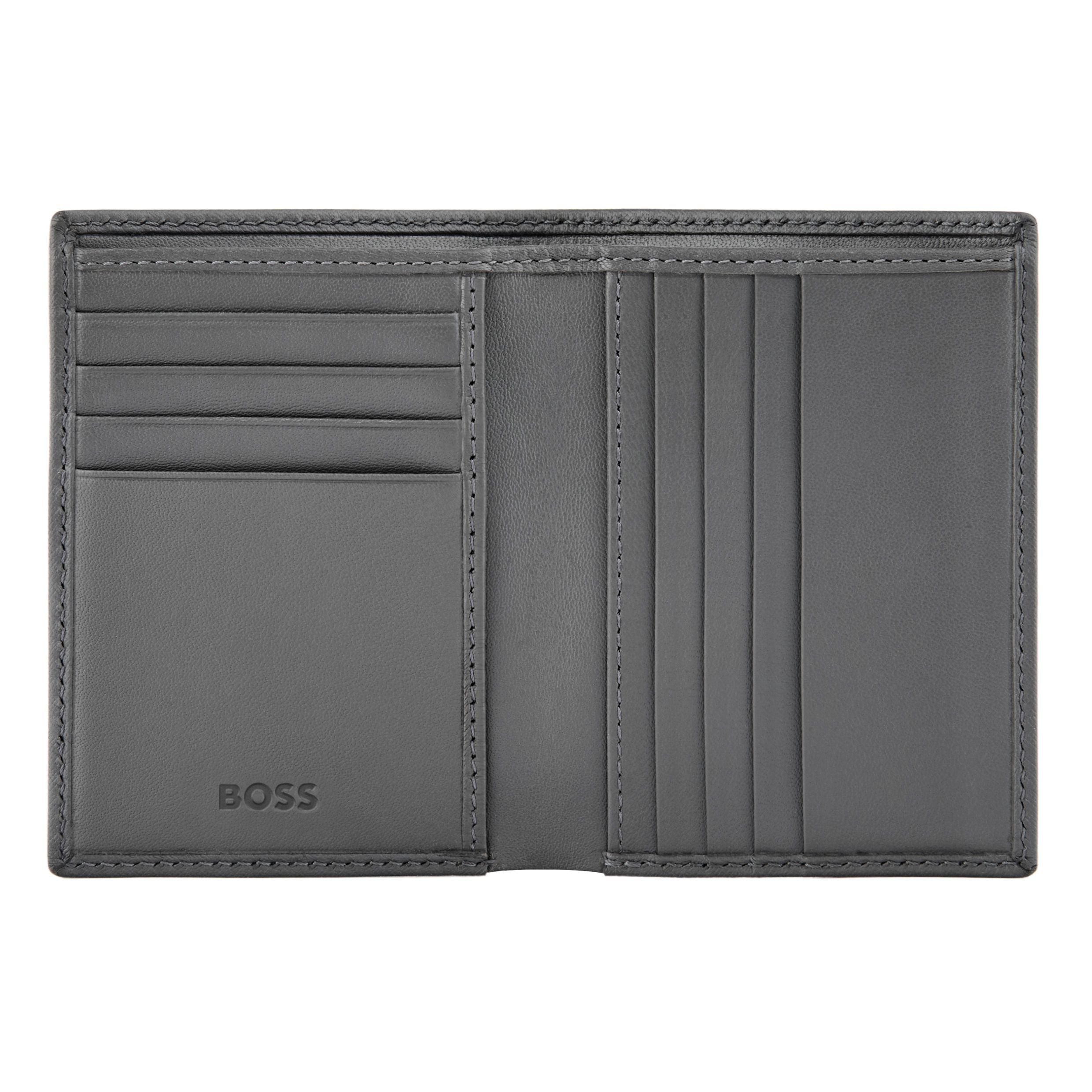 Folding Card Holder Double B Saffiano Black