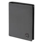 Folding Card Holder Double B Saffiano Black